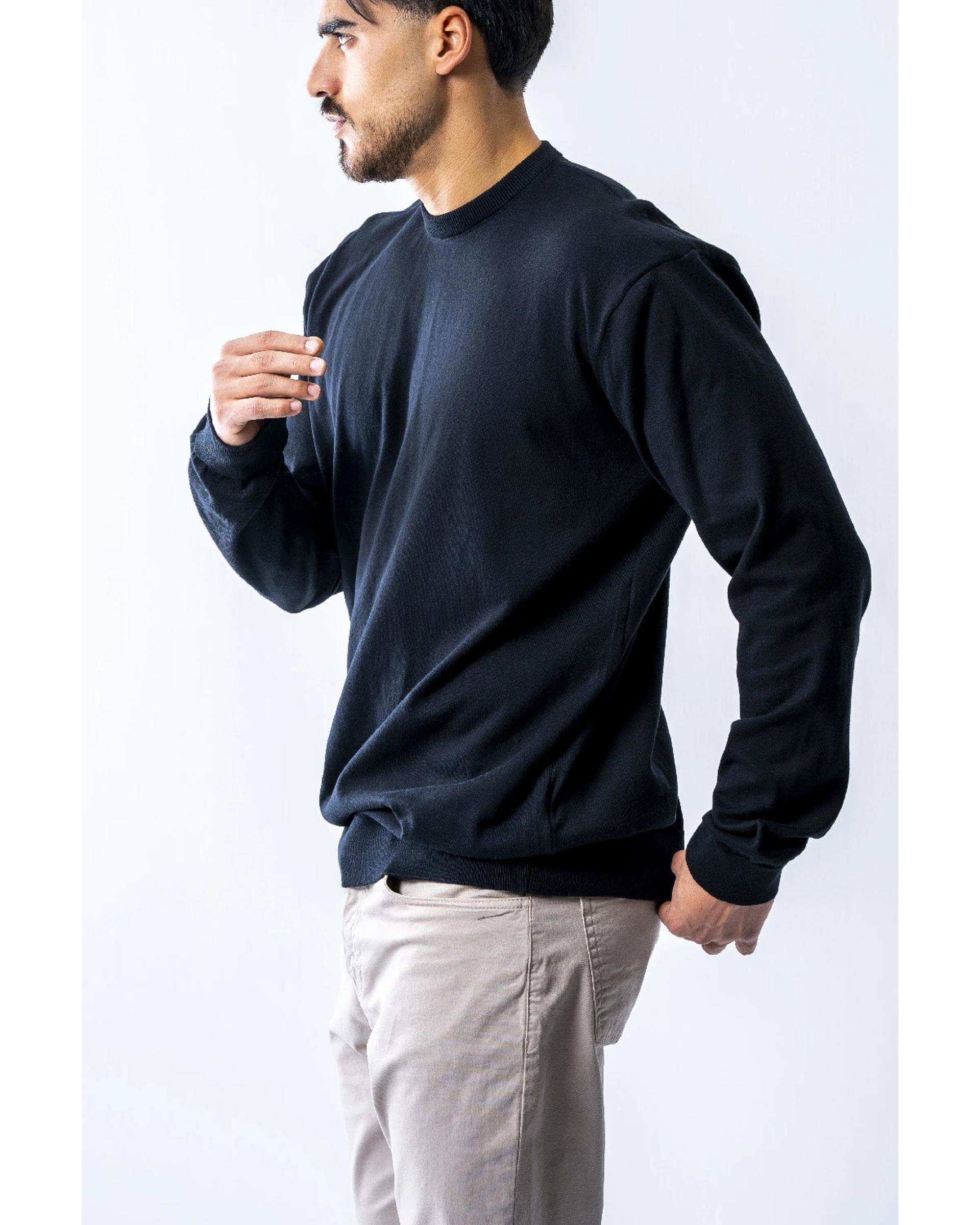 پلیور مردانه مشکی آر ان اس RNS کد 12232576