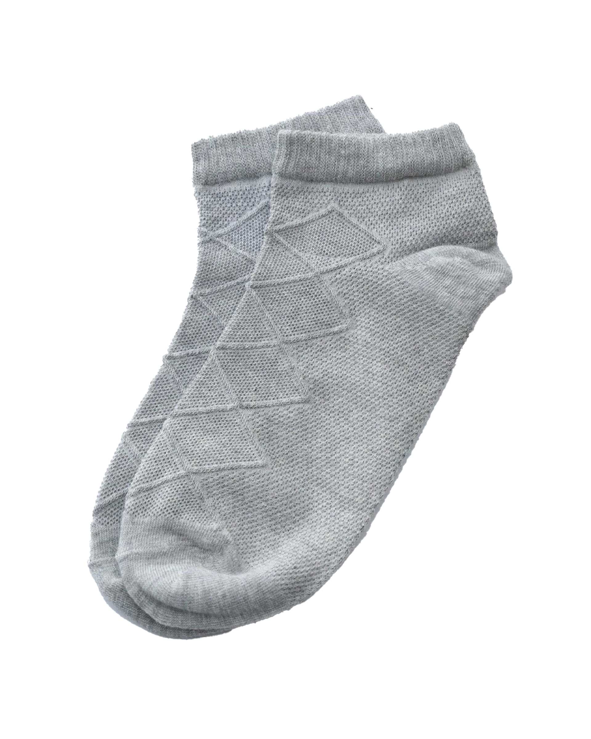 جوراب زنانه مچی طرح برجسته طوسی آر ان اس RNS کد 11132482