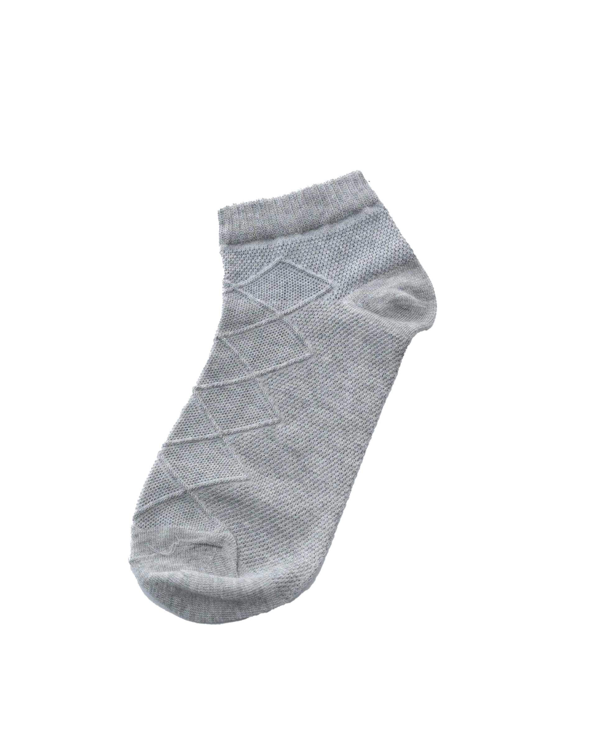 جوراب زنانه مچی طرح برجسته طوسی آر ان اس RNS کد 11132482