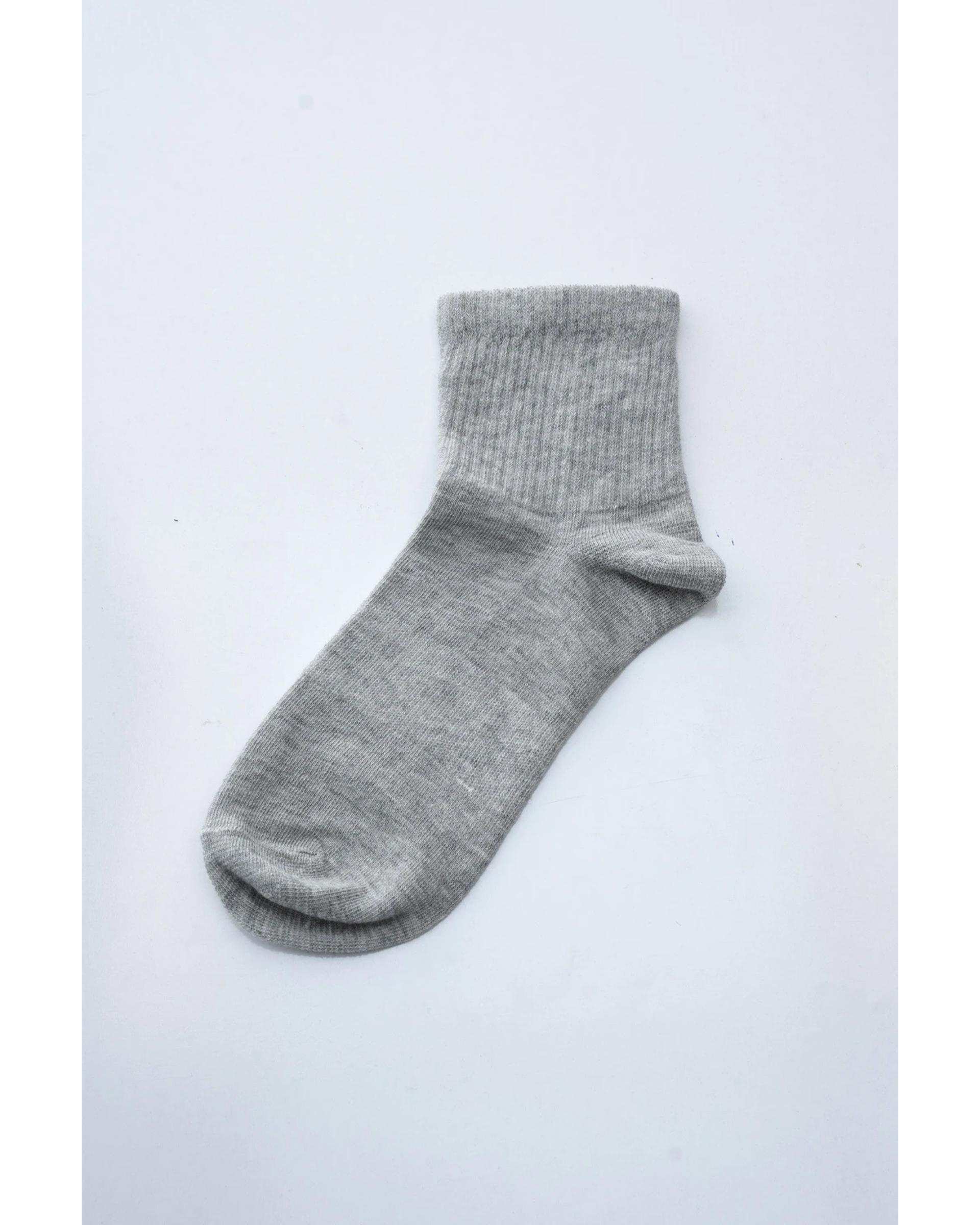 جوراب زنانه نیم ساق طوسی روشن آر ان اس RNS کد 11132487