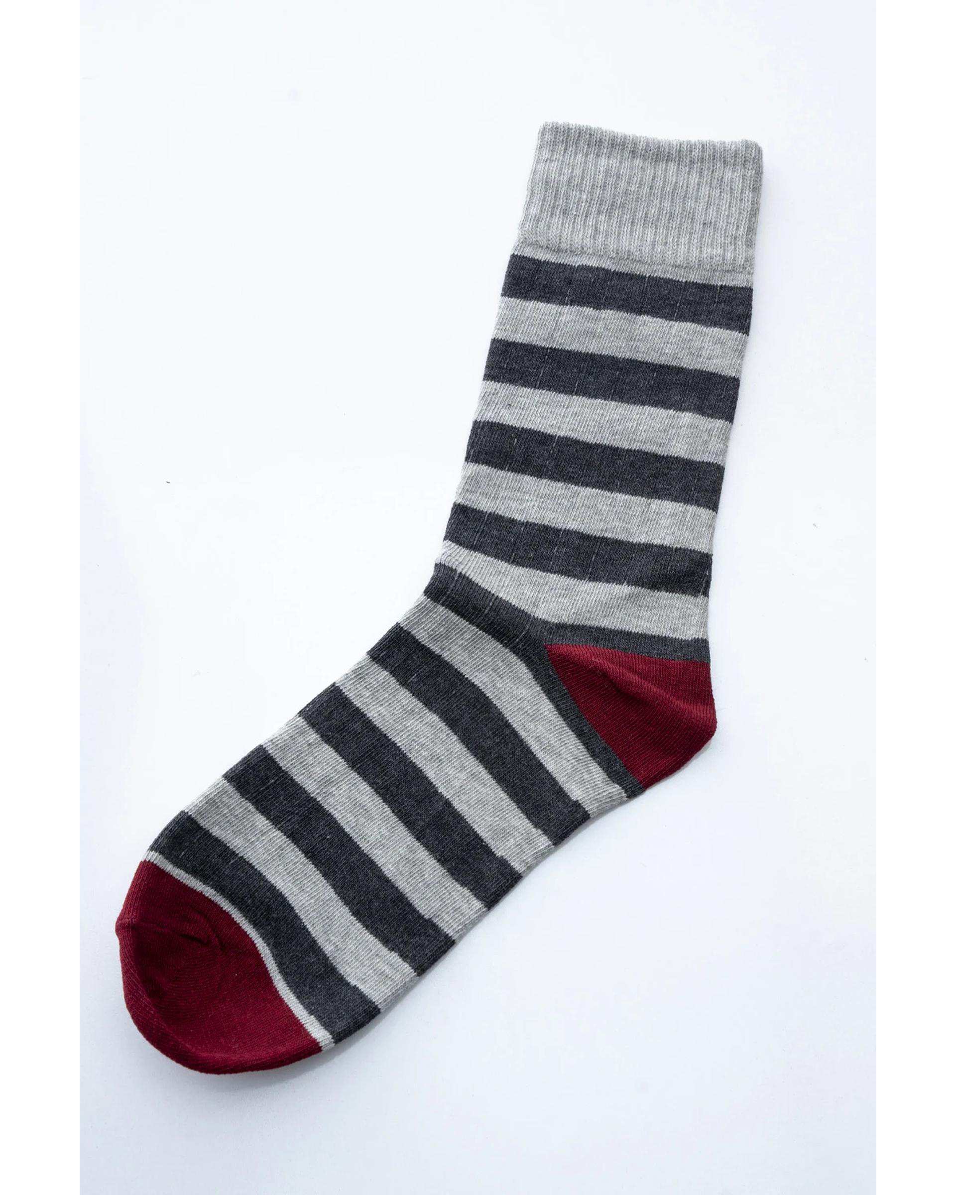 جوراب مردانه کبریتی ساقدار طوسی آر ان اس RNS کد 12132490