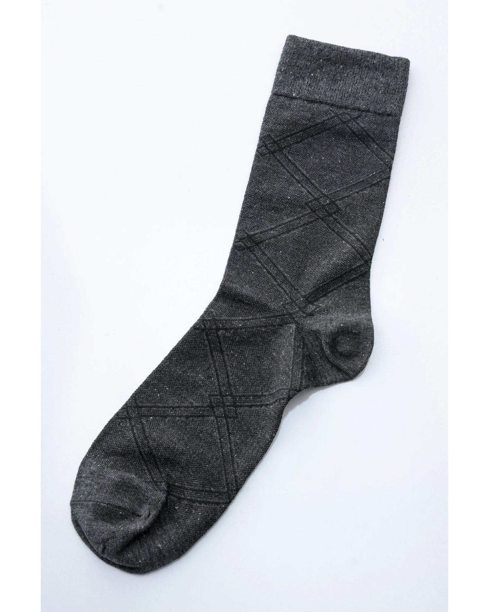 جوراب مردانه ساقدار ژاکارد دودی آر ان اس RNS کد 12132491