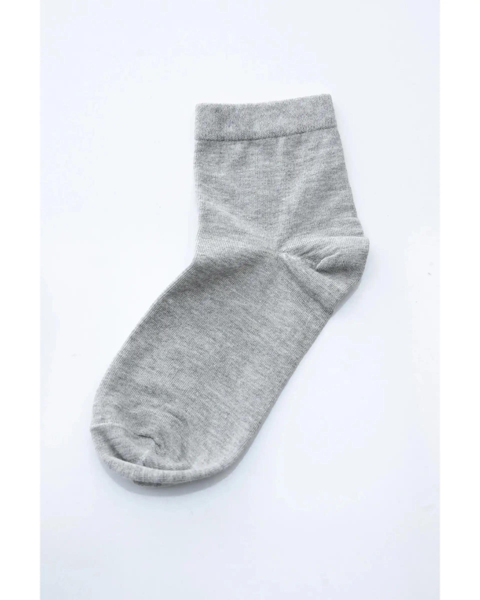 جوراب مردانه نیم ساق طوسی روشن آر ان اس RNS کد 12132495