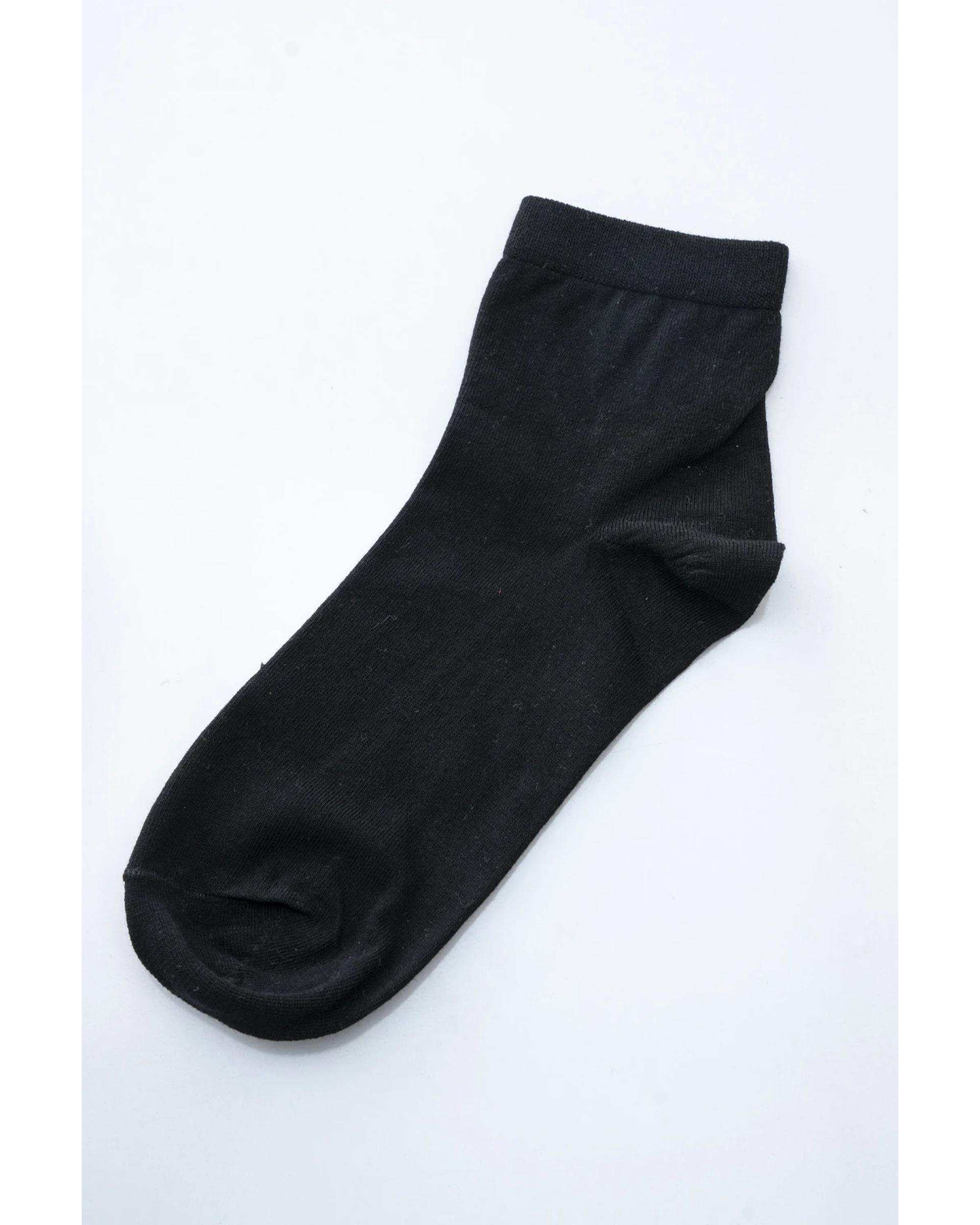 جوراب مردانه نیم ساق مشکی آر ان اس RNS کد 12132495