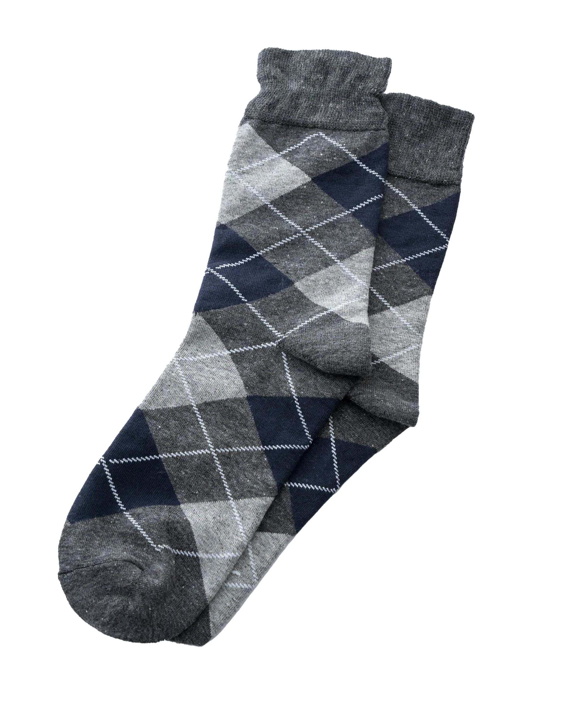 جوراب مردانه ساقدار دودی آر ان اس RNS طرح اسکاچ کد 12132522