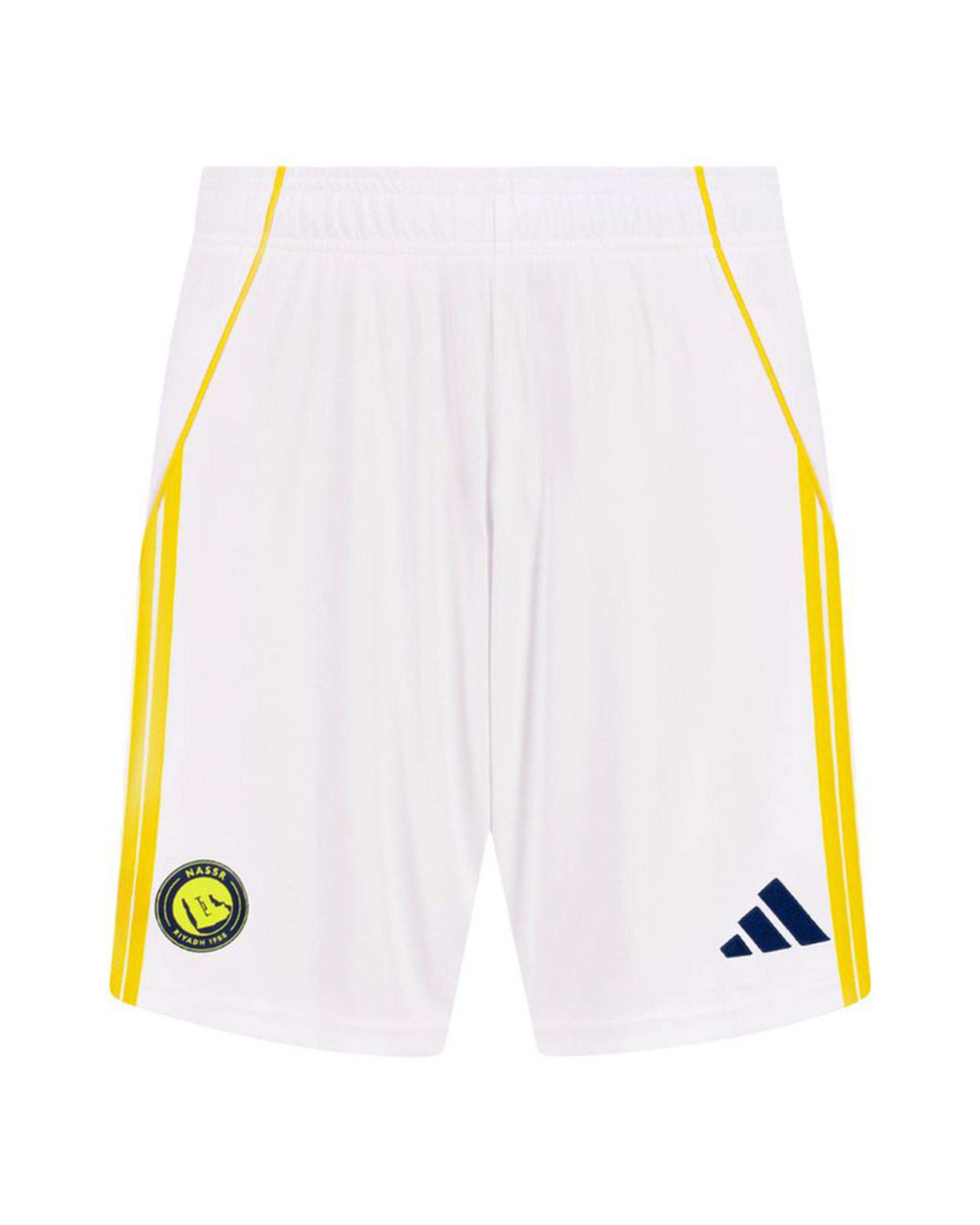 ست تی شرت و شلوارک ورزشی پسرانه سفید پانیل Panil مدل النصر عربستان Away 2026