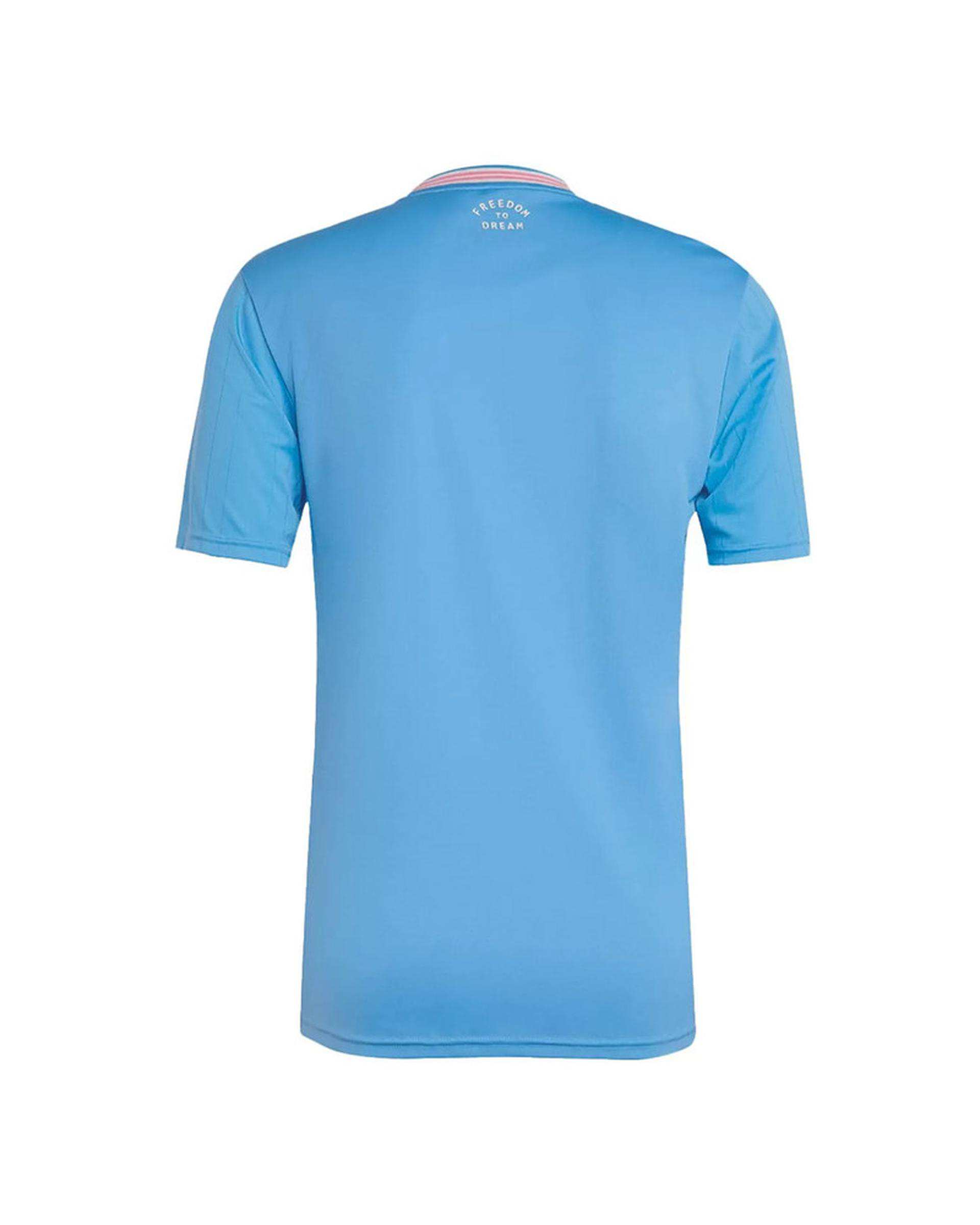 ست تی شرت و شلوارک ورزشی پسرانه آبی پانیل Panil مدل اینتر میامی 3rd 2026