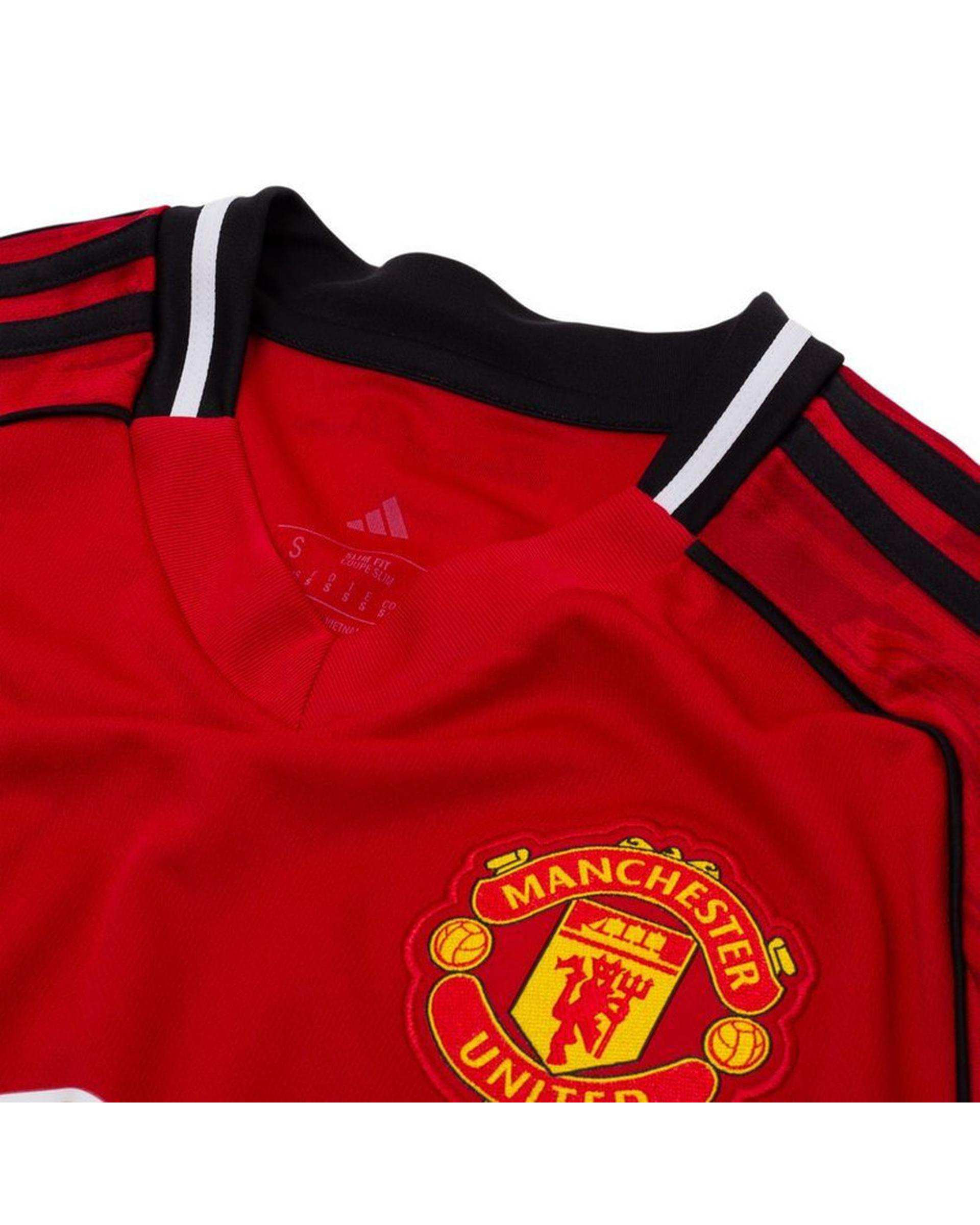 ست تی شرت و شلوارک ورزشی پسرانه قرمز پانیل Panil مدل منچستر یونایتد Home 2026