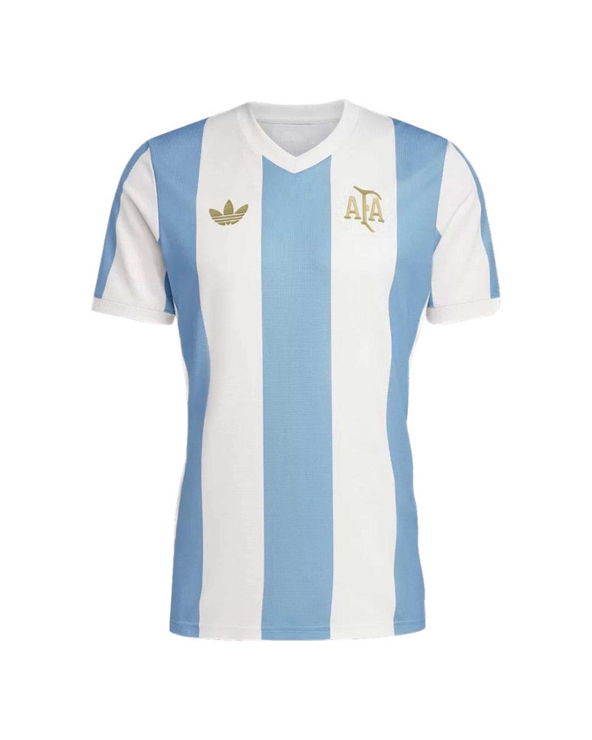 ست تی شرت و شلوارک ورزشی پسرانه آبی پانیل Panil مدل آرژانتین Home 2026