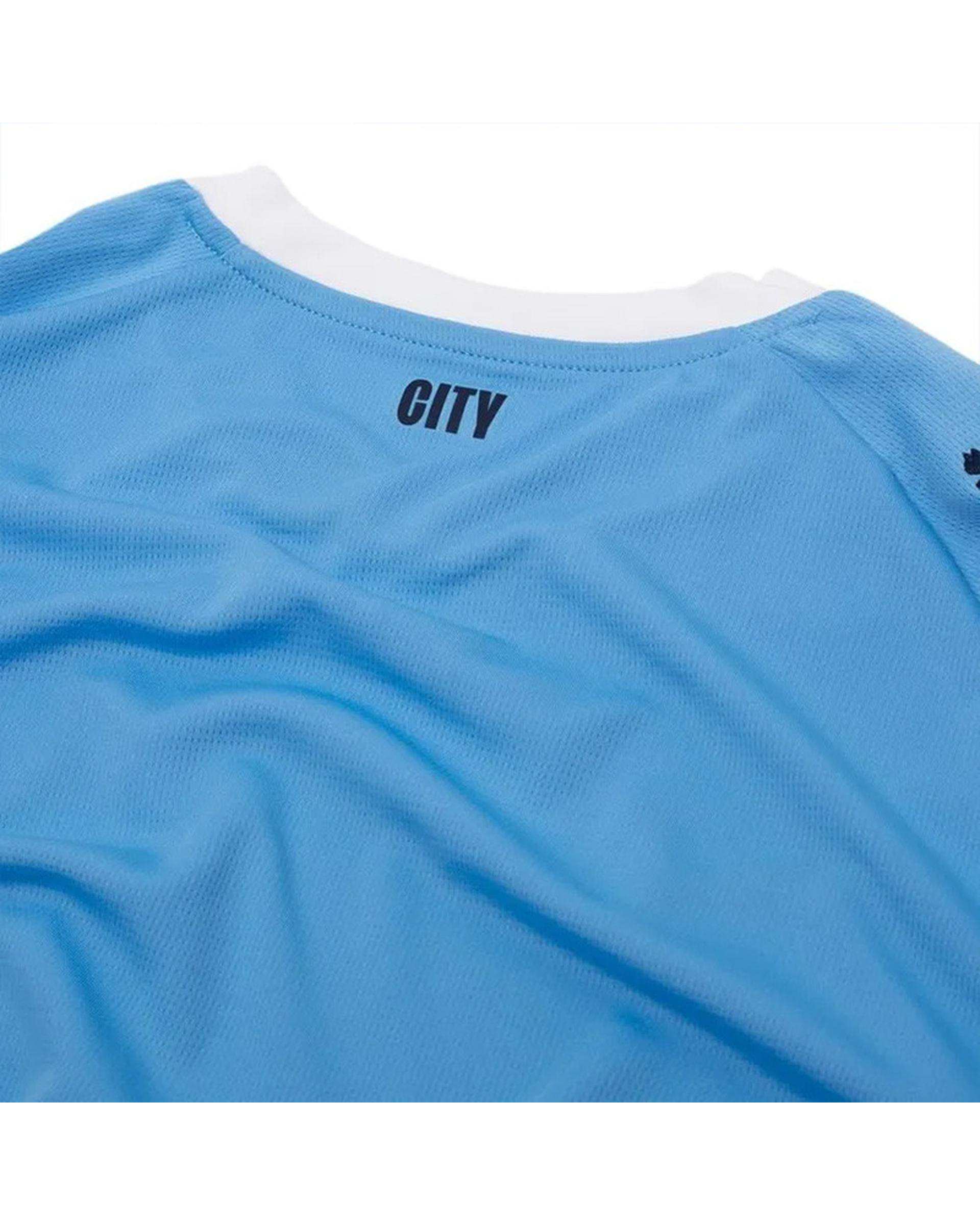ست تی شرت و شلوارک ورزشی پسرانه آبی پانیل Panil مدل منچستر سیتی Home 2026