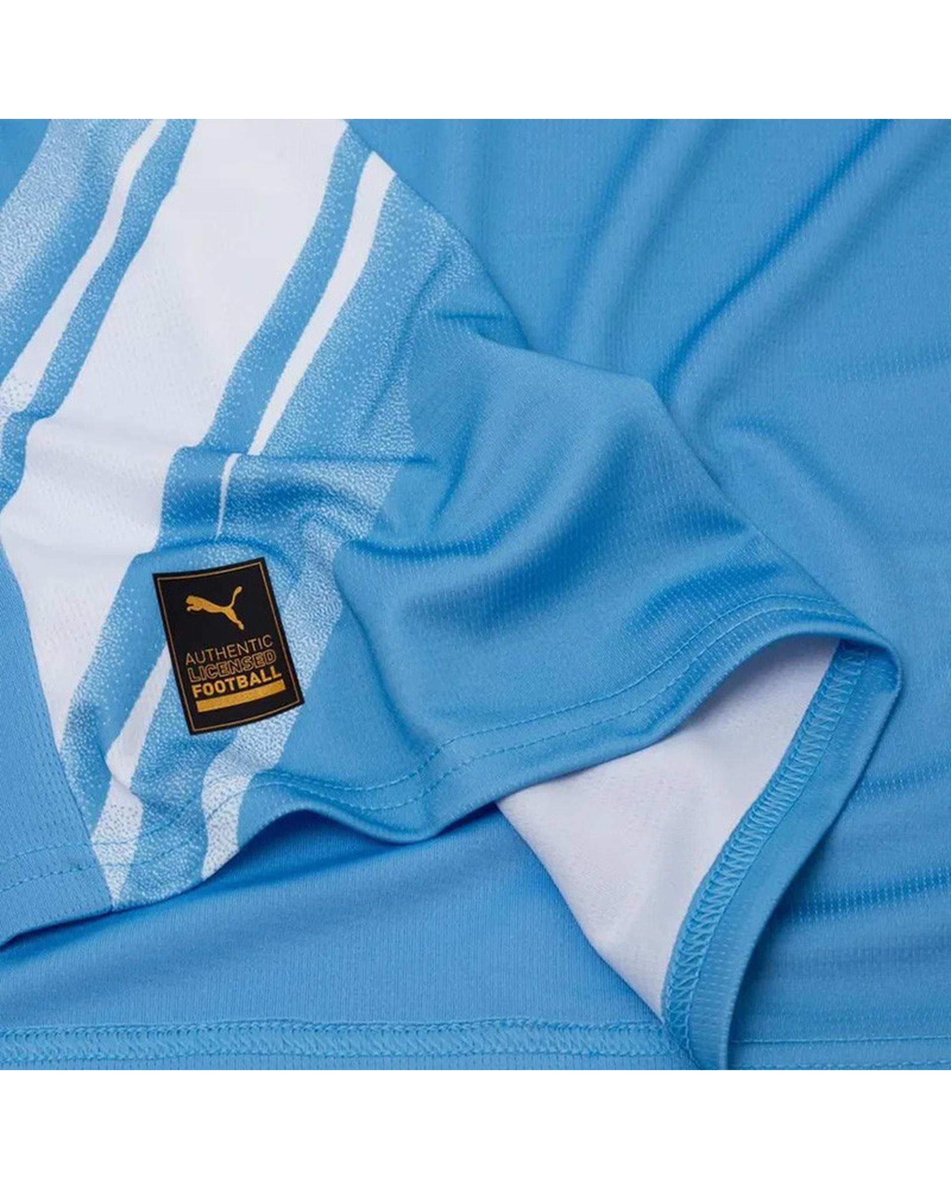 ست تی شرت و شلوارک ورزشی پسرانه آبی پانیل Panil مدل منچستر سیتی Home 2026