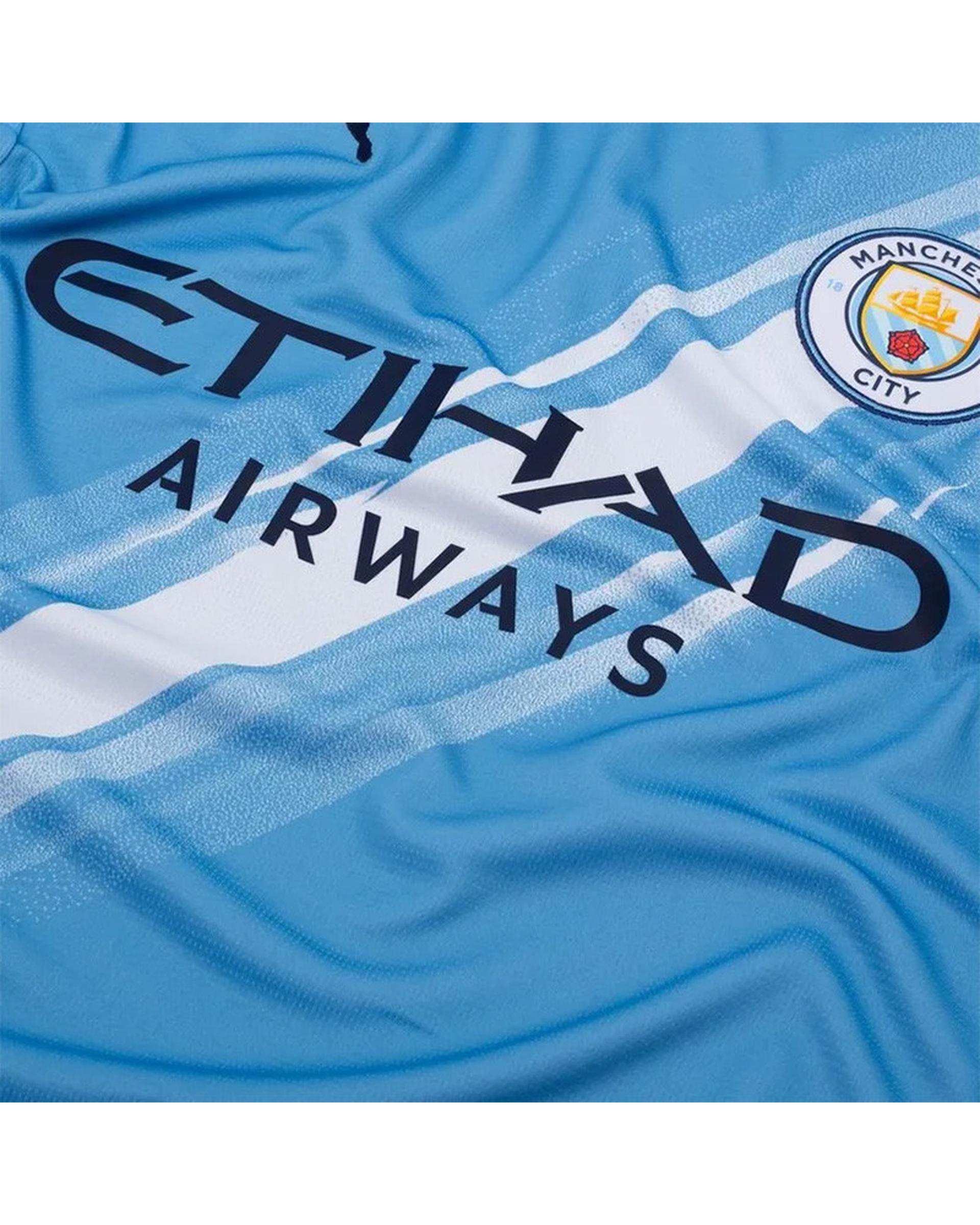 ست تی شرت و شلوارک ورزشی پسرانه آبی پانیل Panil مدل منچستر سیتی Home 2026