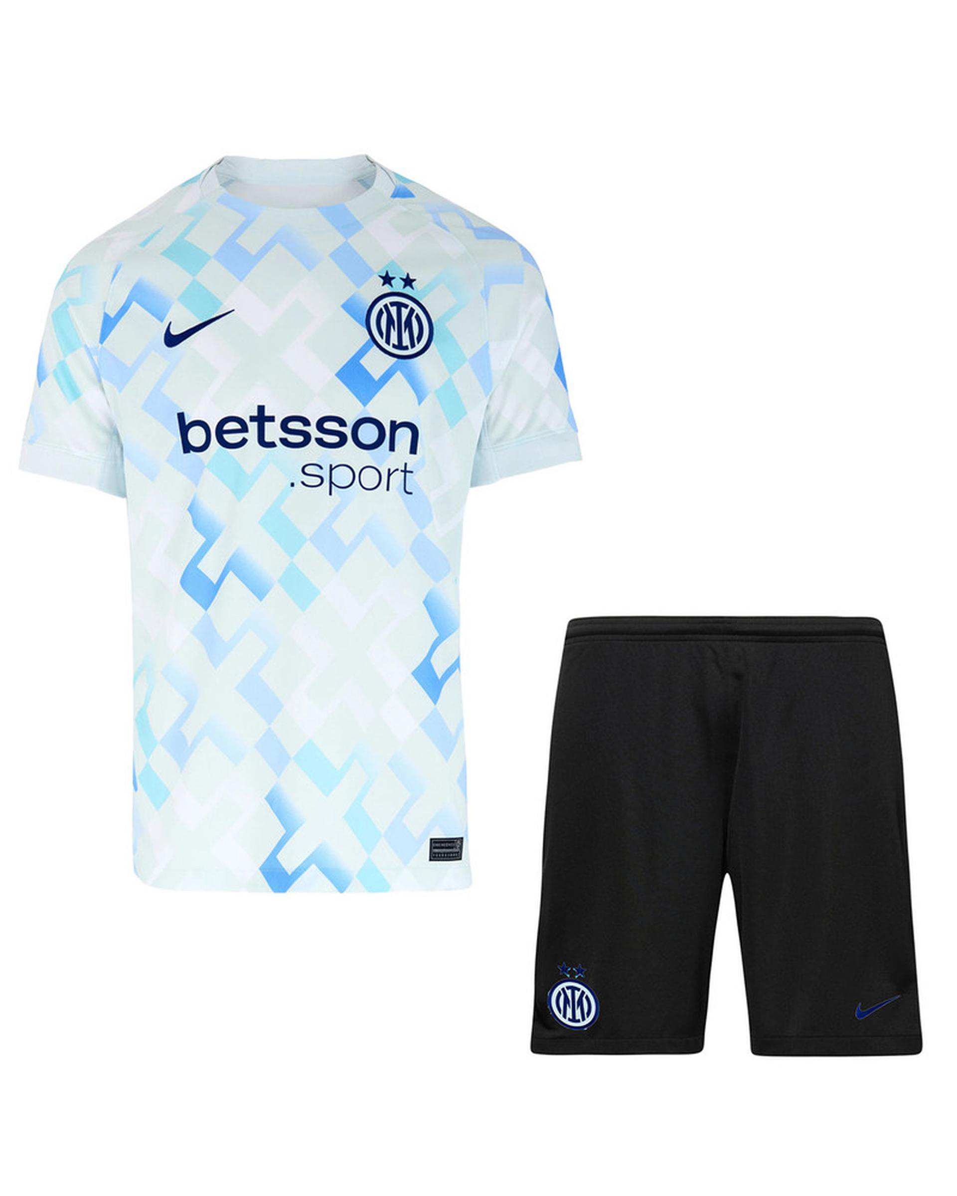 ست تی شرت و شلوارک ورزشی مردانه آبی پانیل Panil مدل اینتر میلان Away 2026