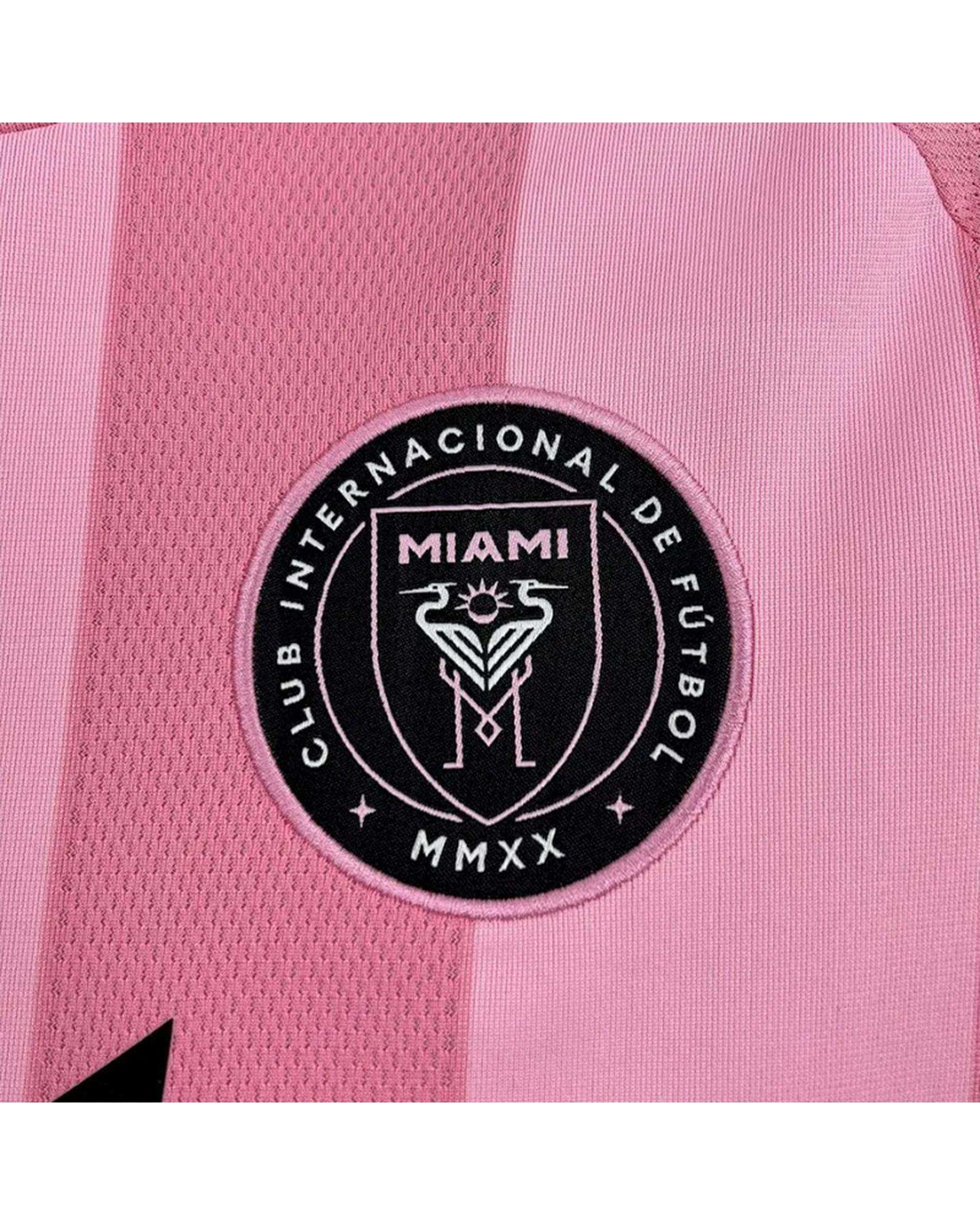 ست تی شرت و شلوارک ورزشی پسرانه صورتی پانیل Panil مدل اینتر میامی کد Home 2026