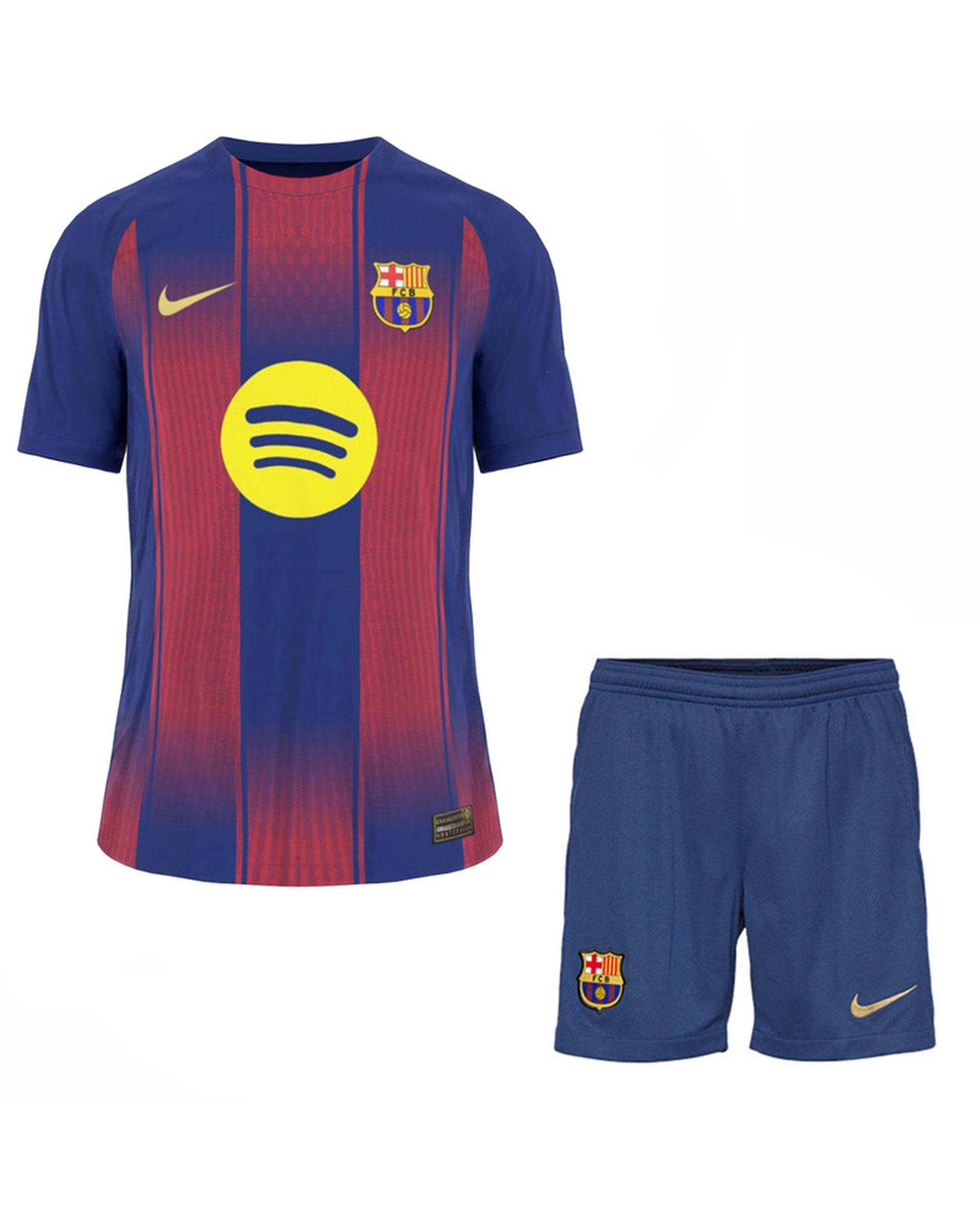 ست تی شرت و شلوارک ورزشی پسرانه سرمه ای پانیل Panil مدل بارسلونا کد Home 2026