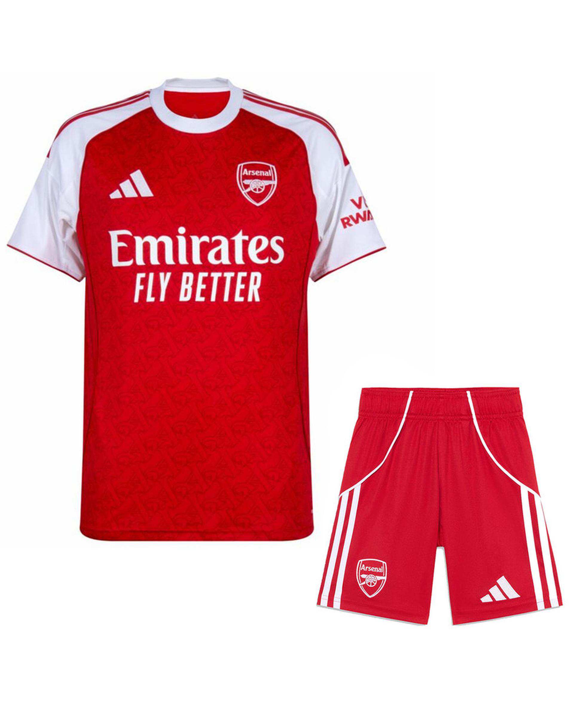 ست تی شرت و شلوارک ورزشی مردانه قرمز پانیل Panil مدل آرسنال Home 2026