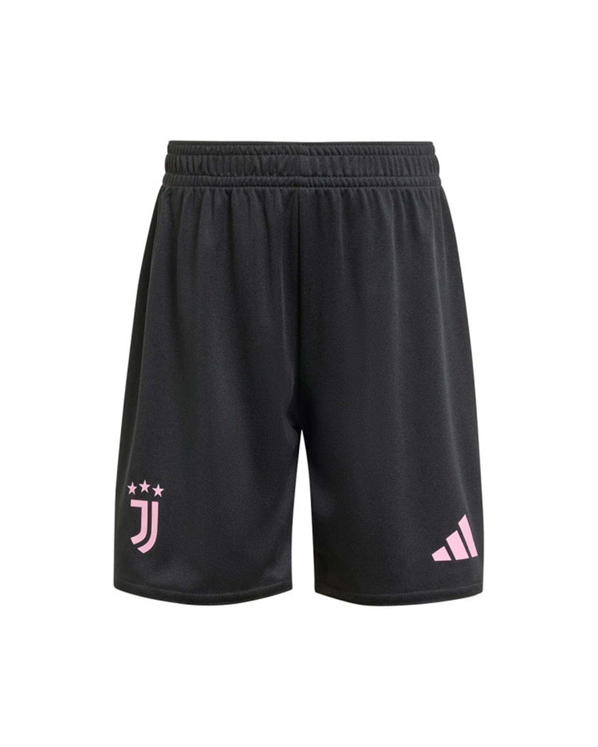 ست تی شرت و شلوارک ورزشی پسرانه سفید مشکی پانیل Panil مدل یوونتوس Home 2026