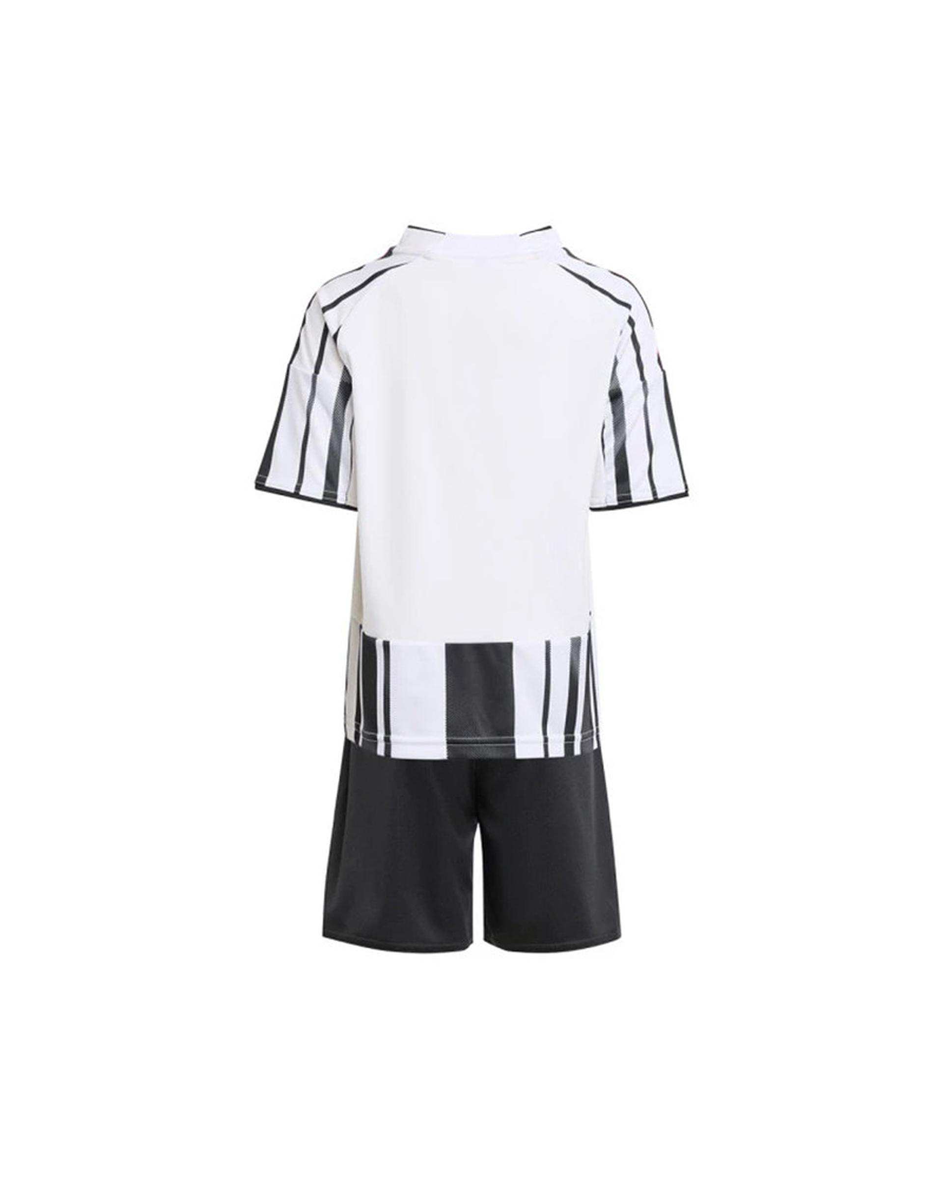 ست تی شرت و شلوارک ورزشی پسرانه سفید مشکی پانیل Panil مدل یوونتوس Home 2026