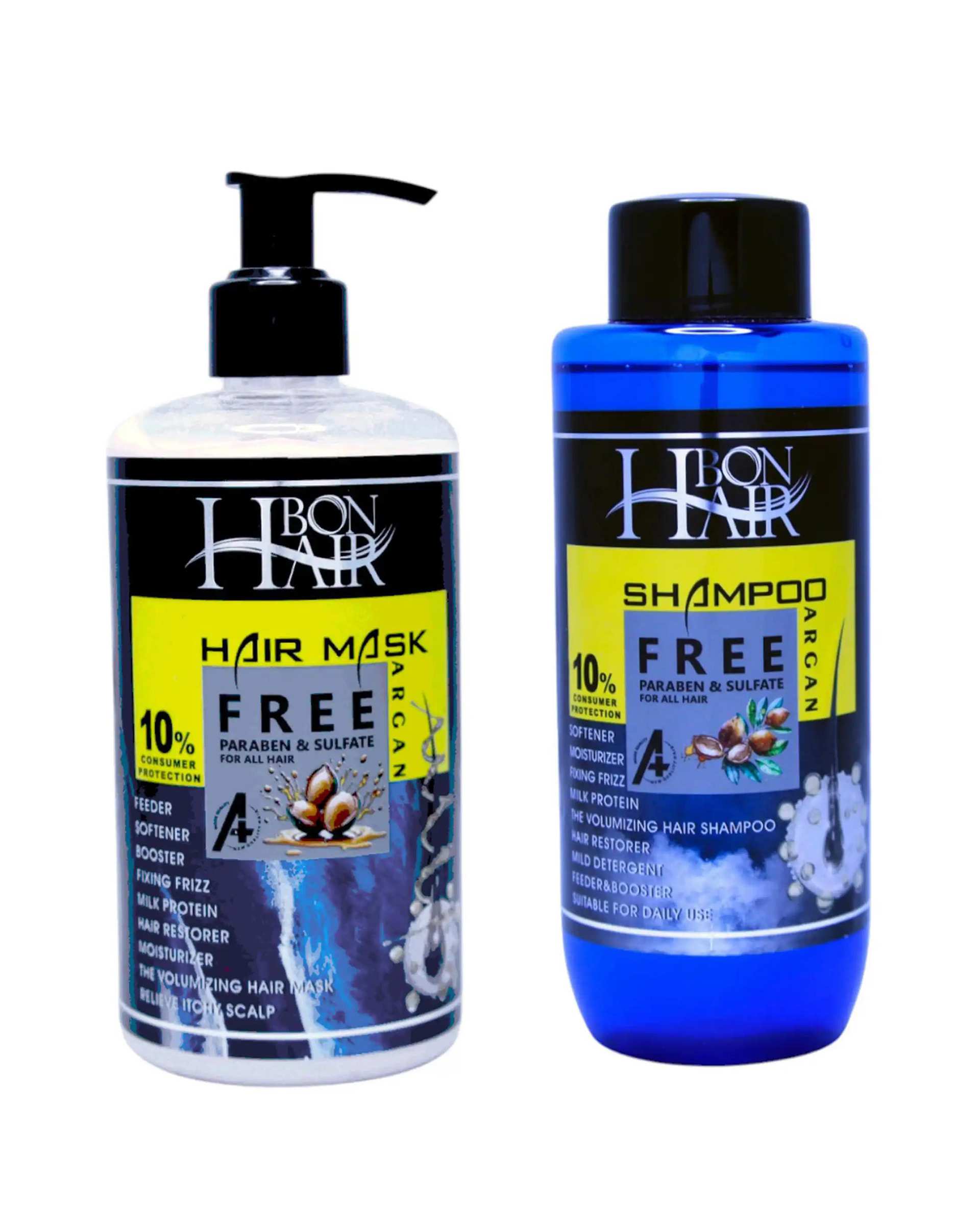 شامپو و ماسک مو روزانه آرگان بن هیر Bon Hair بسته 2 عددی