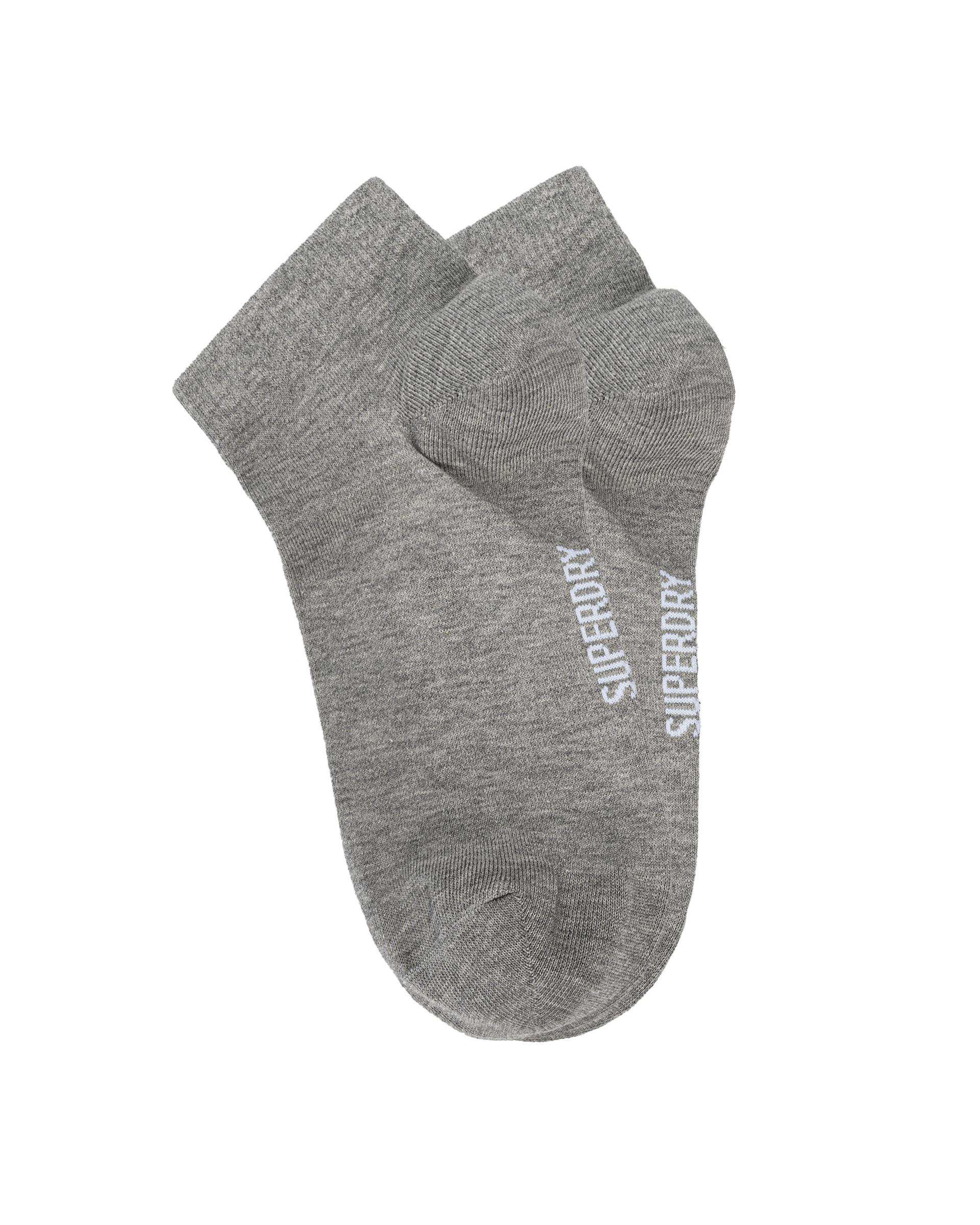 جوراب زنانه نیم ساق طوسی ملانژ سوپردرای Superdry کد 6466001