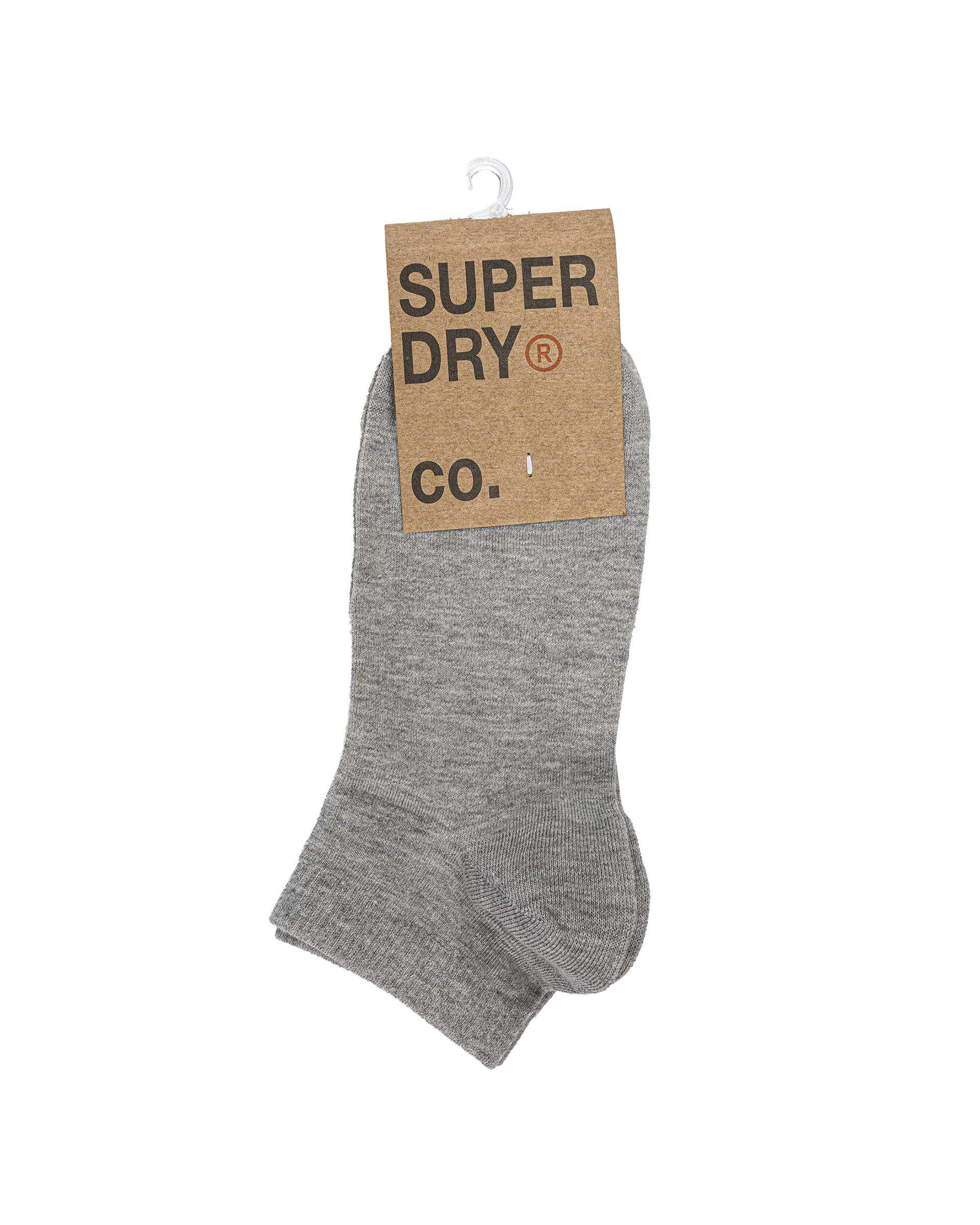 جوراب زنانه نیم ساق طوسی ملانژ سوپردرای Superdry کد 6466001