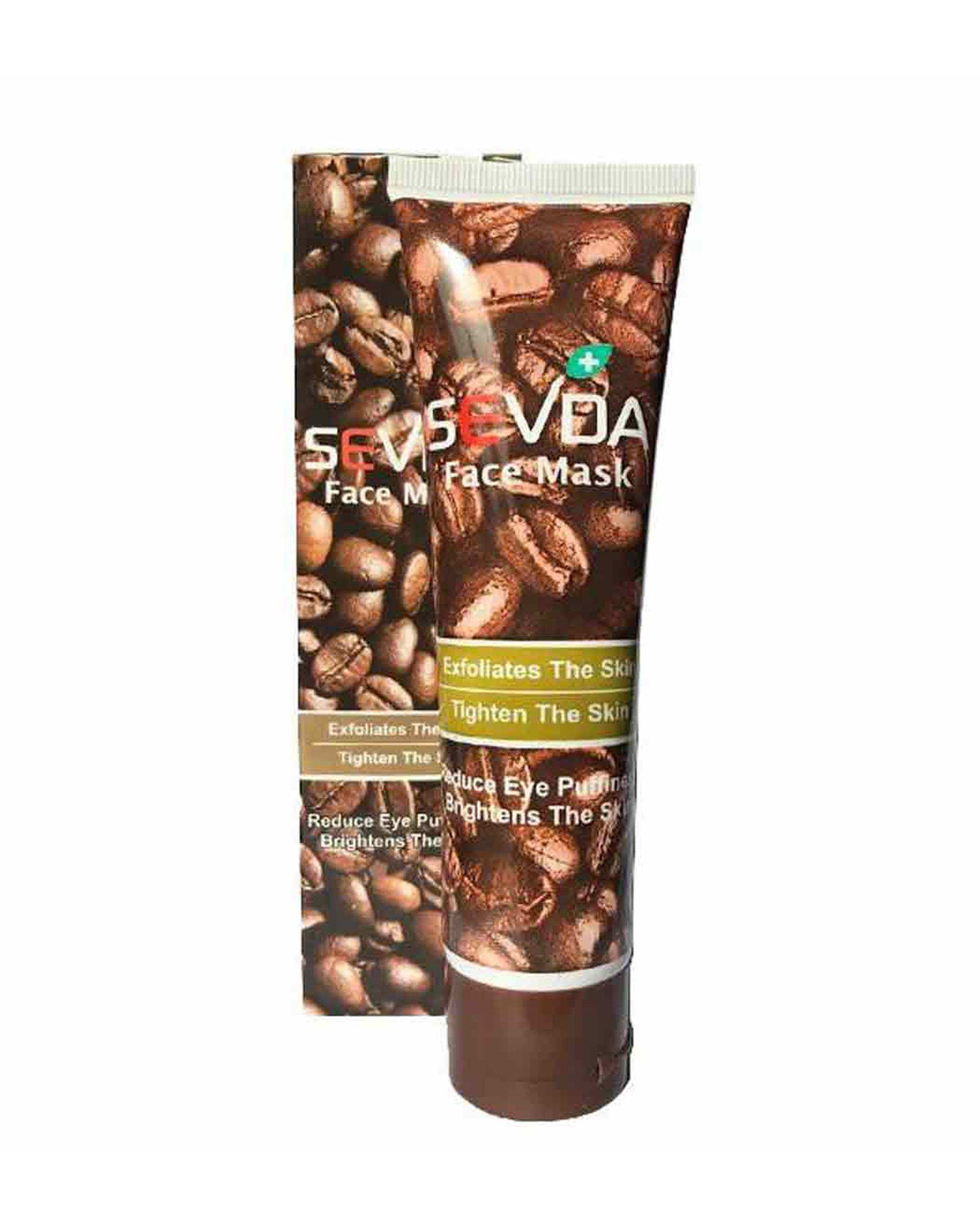 ماسک قهوه سودا Sevda حاوی عصاره آلوئه ورا و قهوه حجم 100ml