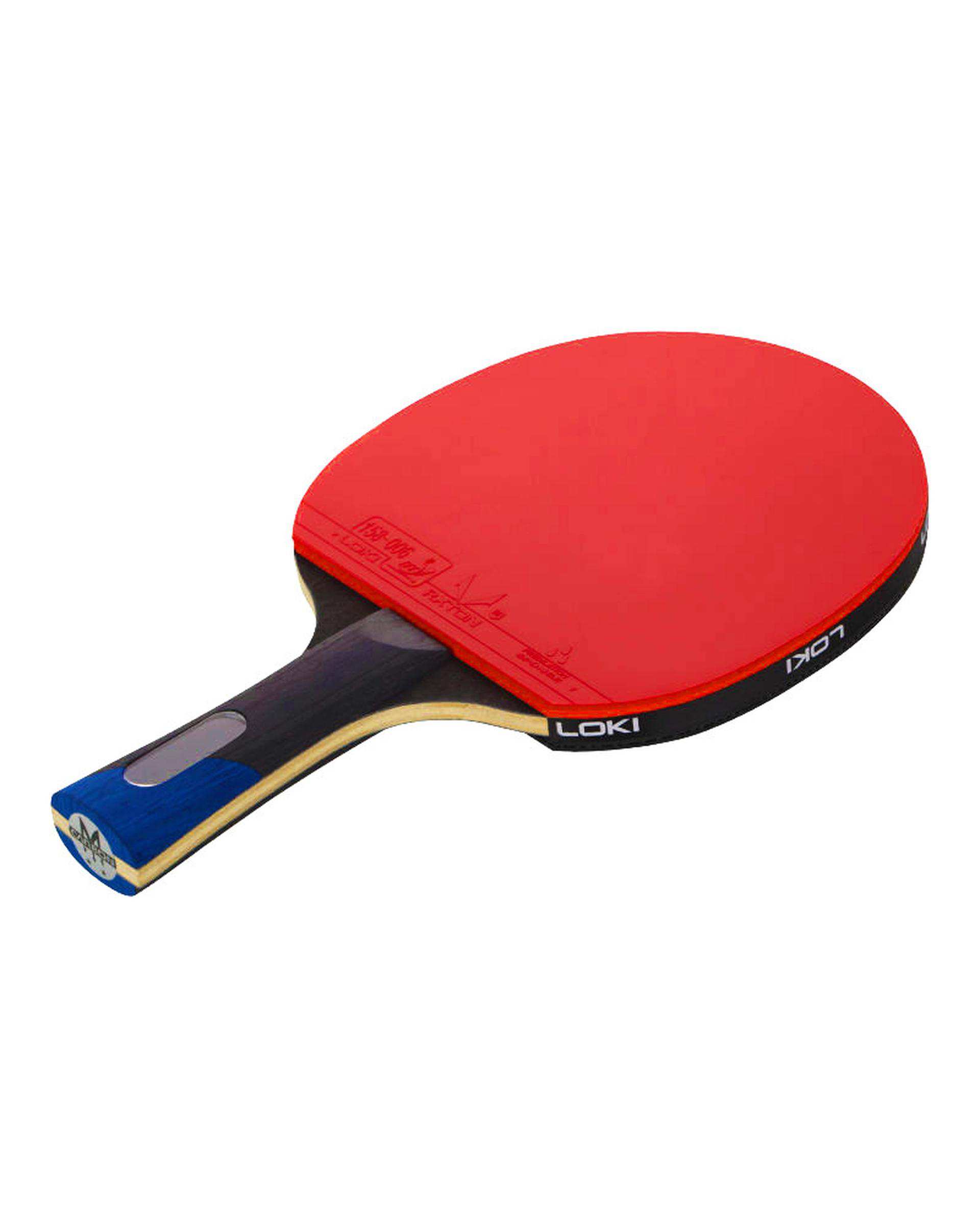 راکت پینگ پنگ مشکی قرمز لوکی مدل 4 ستاره کربنی کد 7