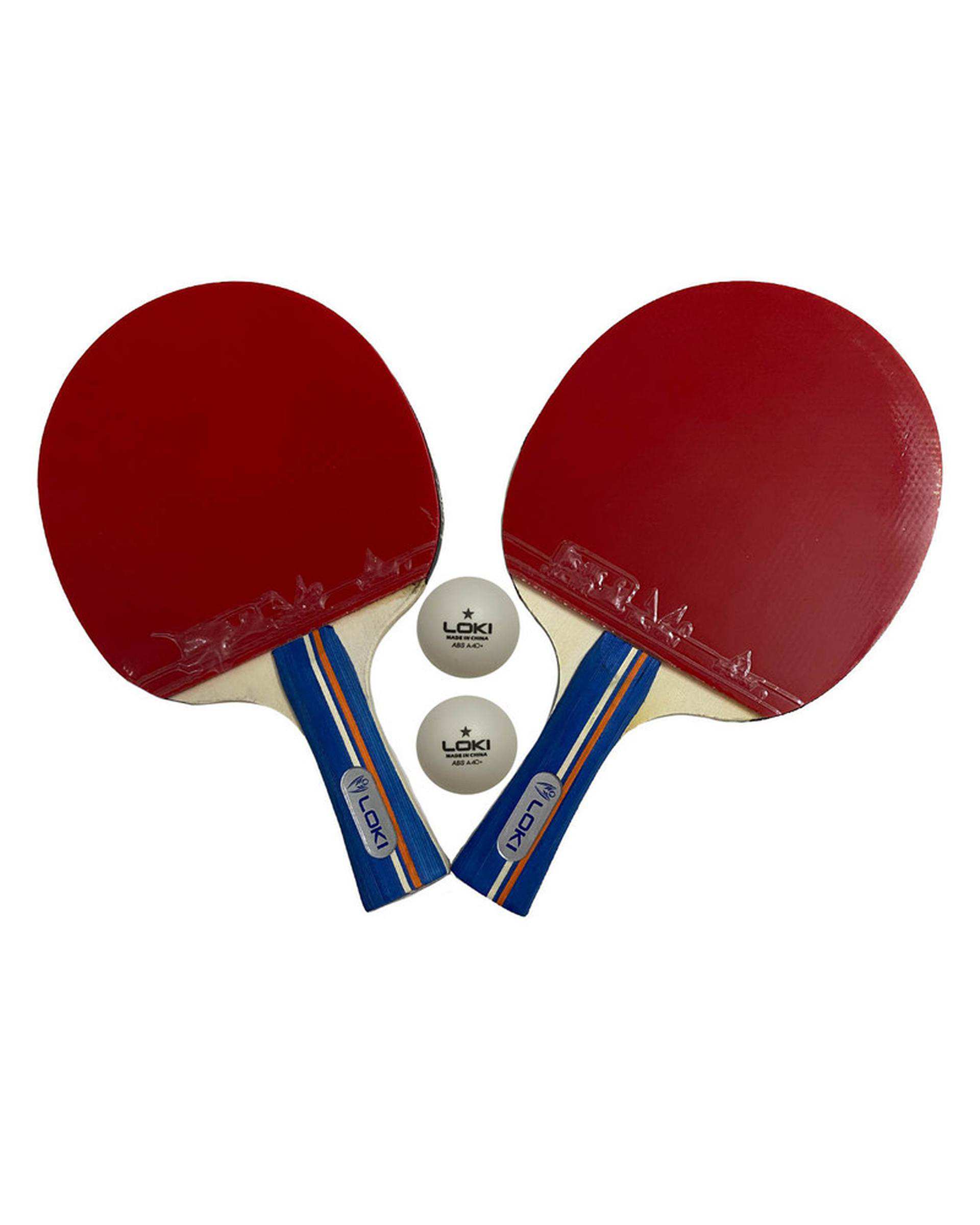 راکت پینگ پنگ مشکی قرمز لوکی مدل KIRIN به همراه توپ بسته 2 عددی