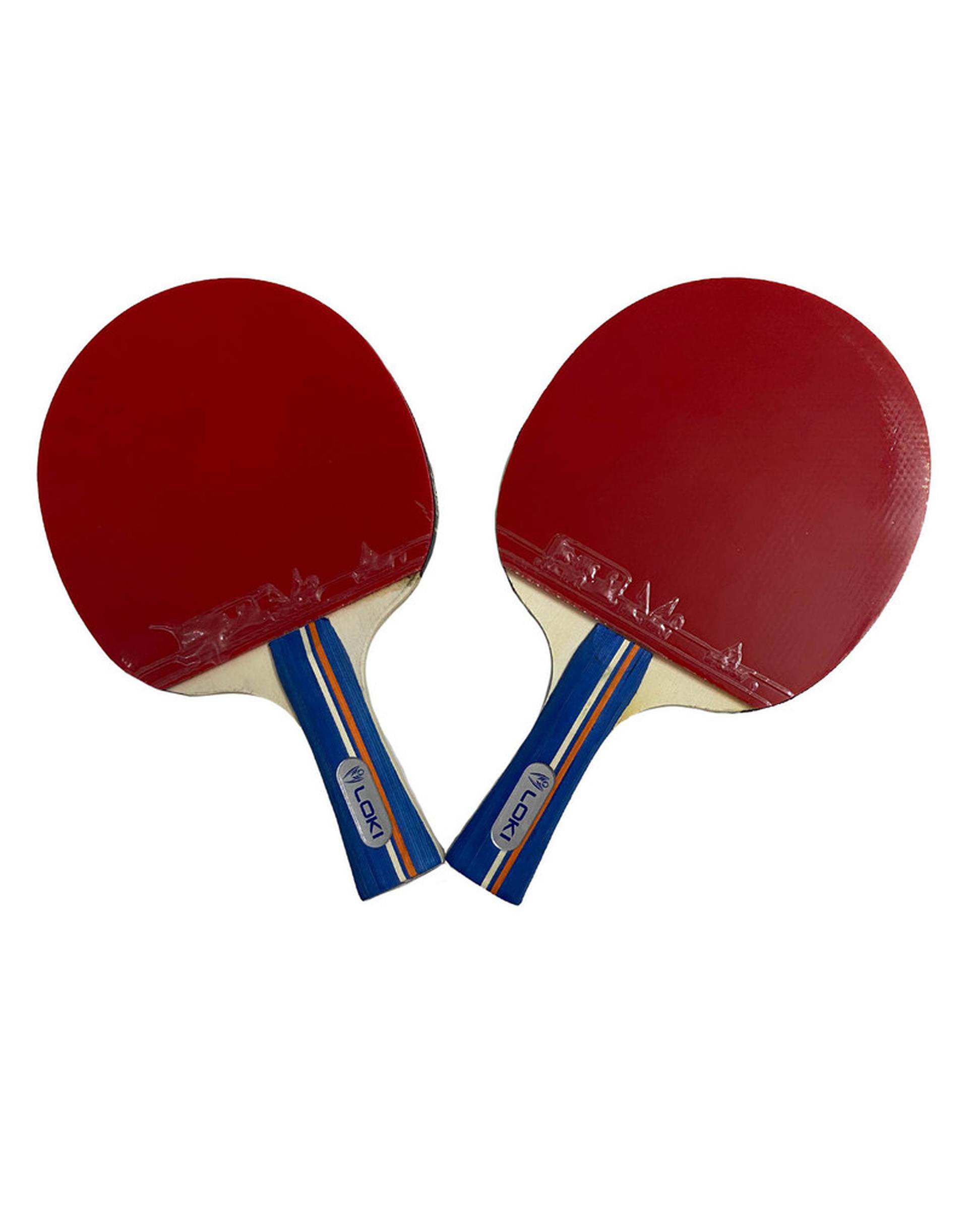 راکت پینگ پنگ مشکی قرمز لوکی مدل KIRIN به همراه توپ بسته 2 عددی