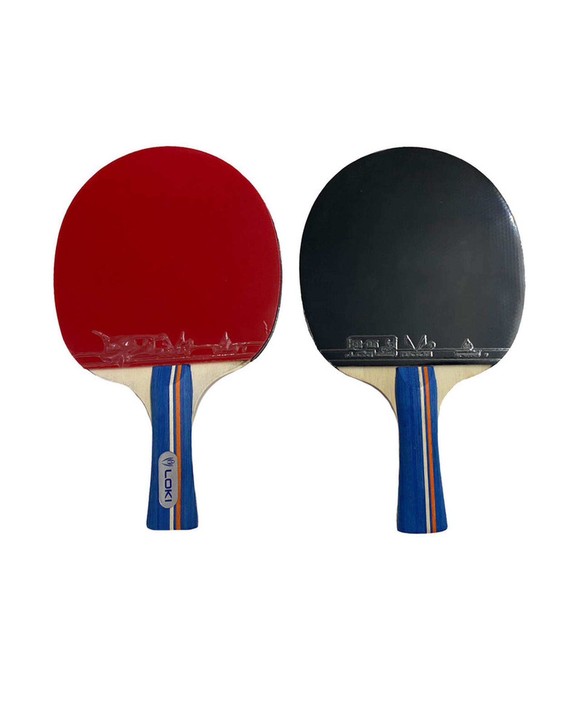 راکت پینگ پنگ مشکی قرمز لوکی مدل KIRIN به همراه توپ بسته 2 عددی