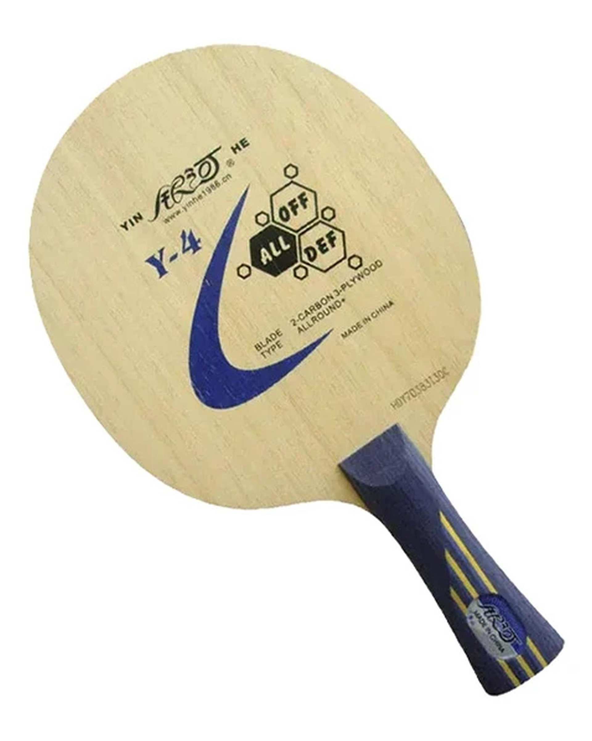 راکت پینگ پنگ سرمه ای کرم یینهه مدل Y-4