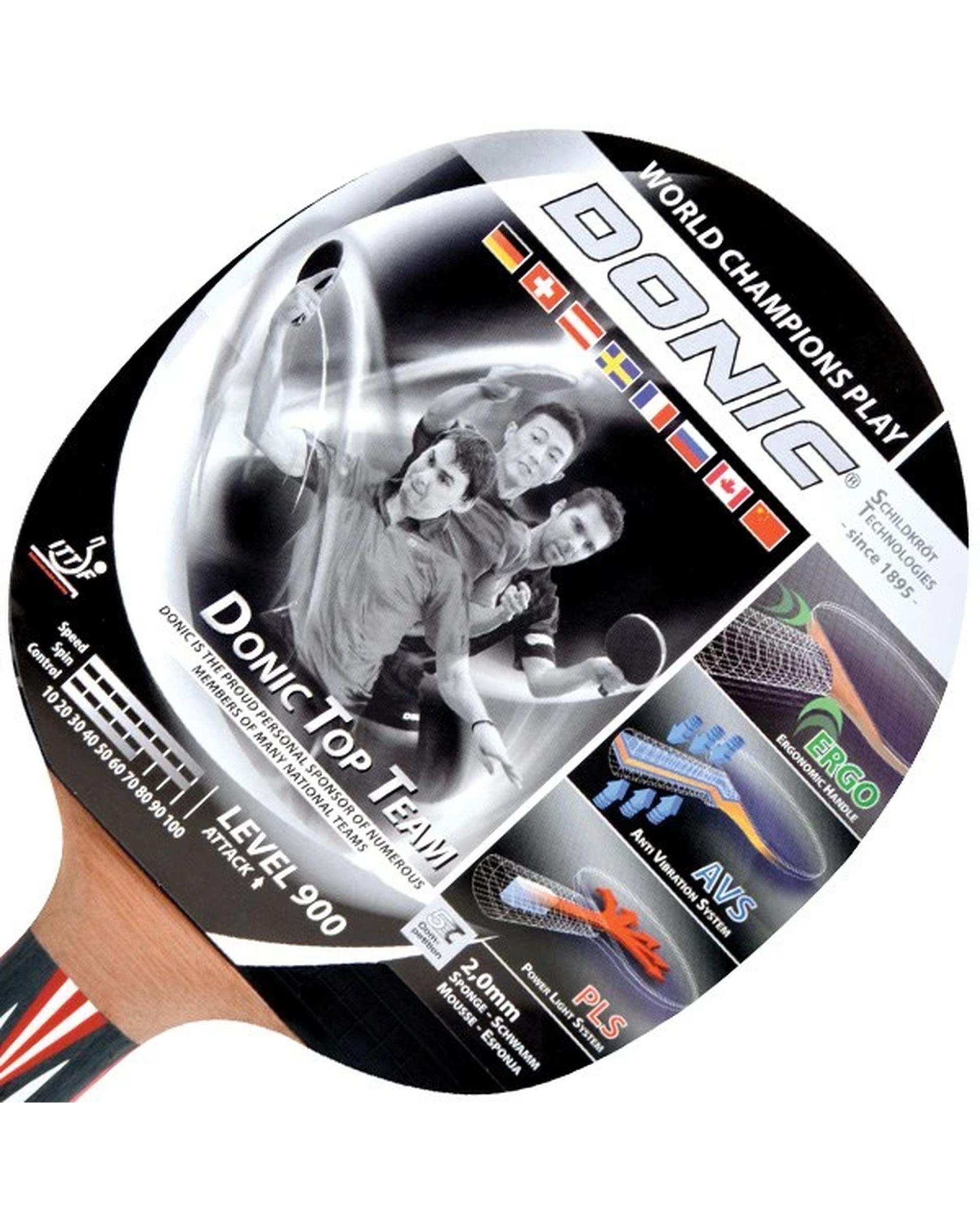 راکت پینگ پنگ مشکی دونیک شیلدکروت مدل Top Team Level 900