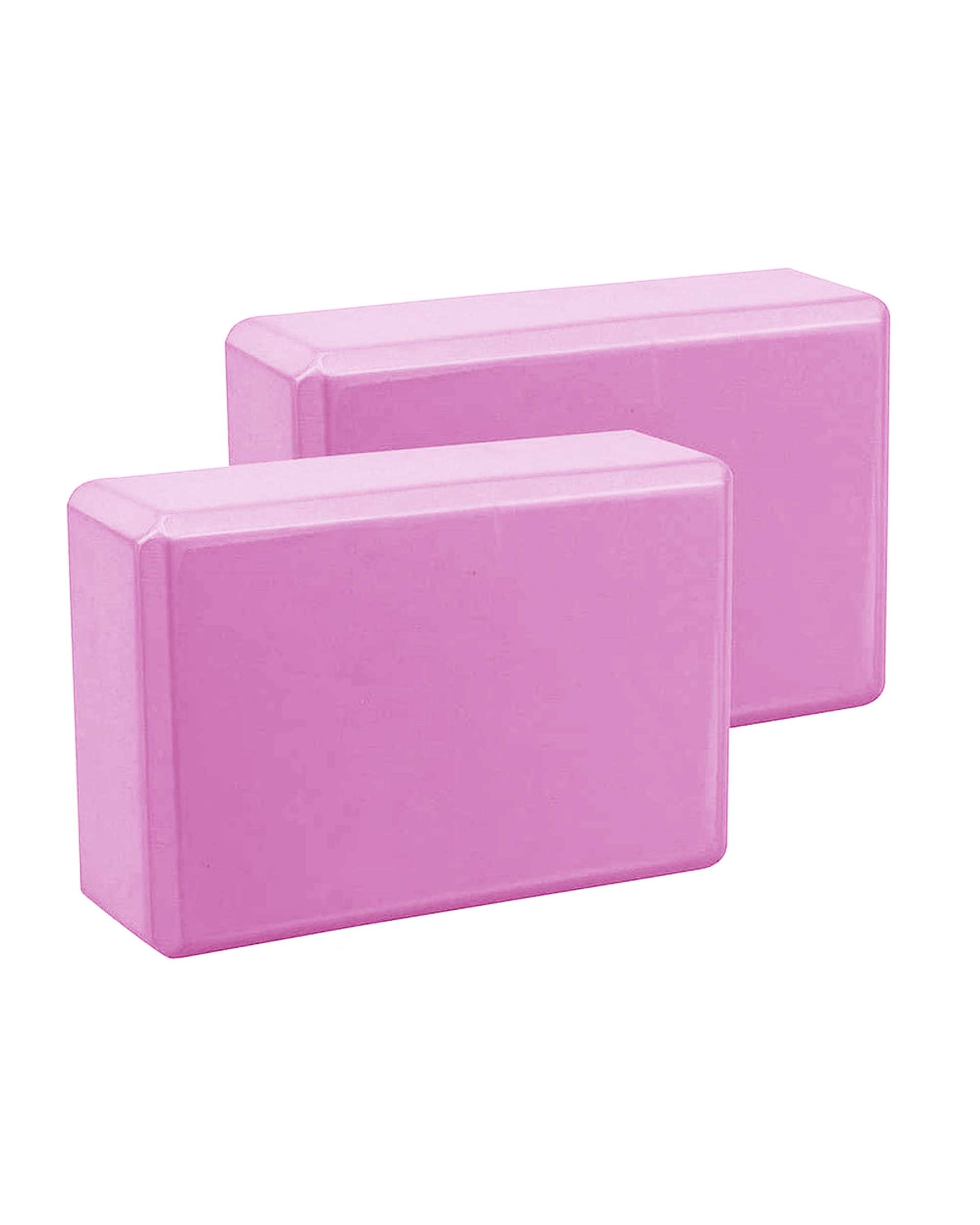 آجر یوگا صورتی فلورسنت مدل TPE بسته 2 عددی