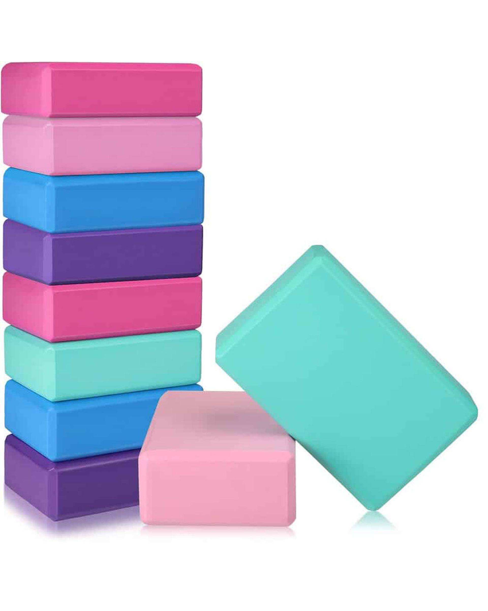 آجر یوگا ارغوانی مدل TPE بسته 2 عددی