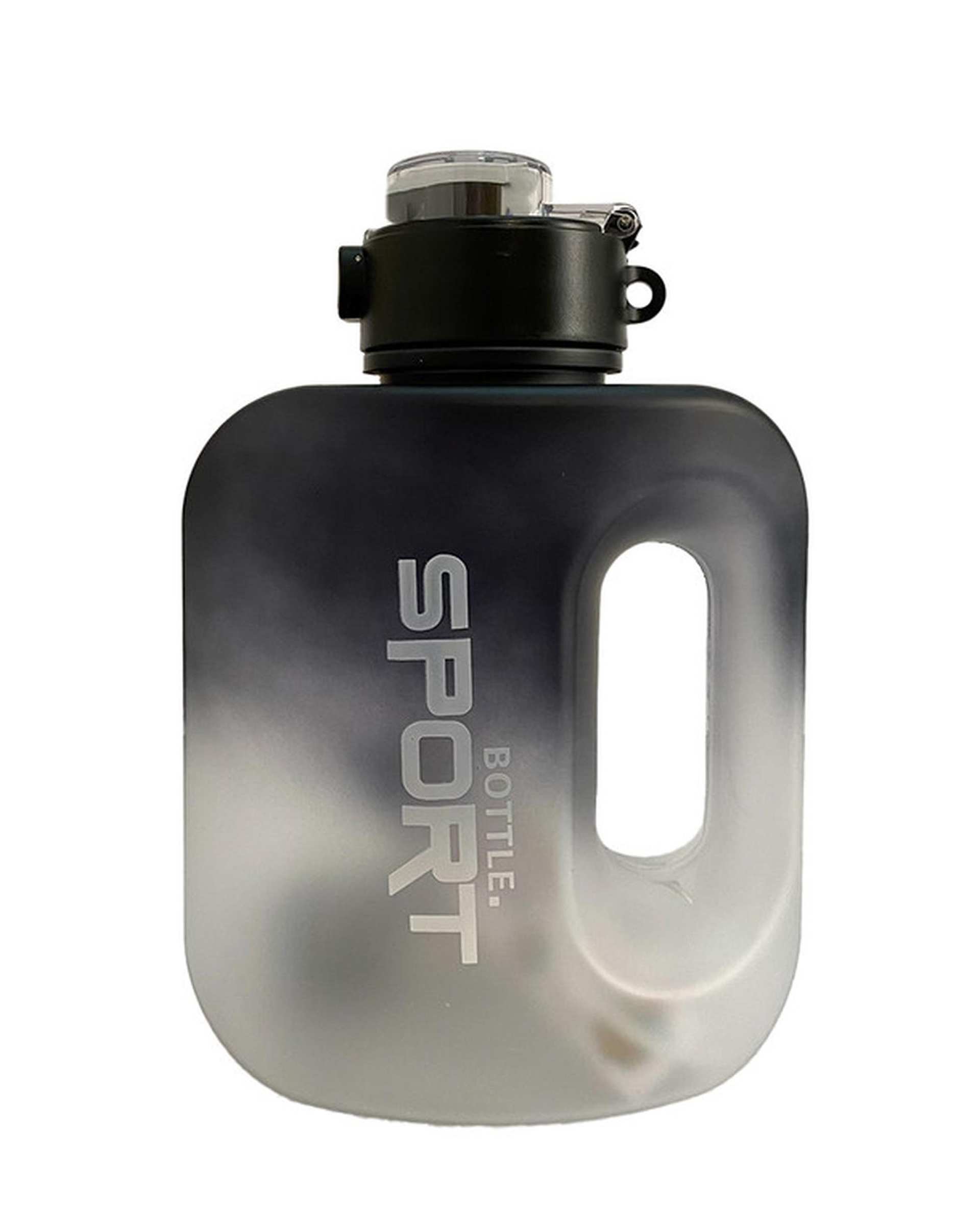 قمقمه ورزشی مشکی مدل درب پیچی گنجایش 1.5 لیتر کد 2025