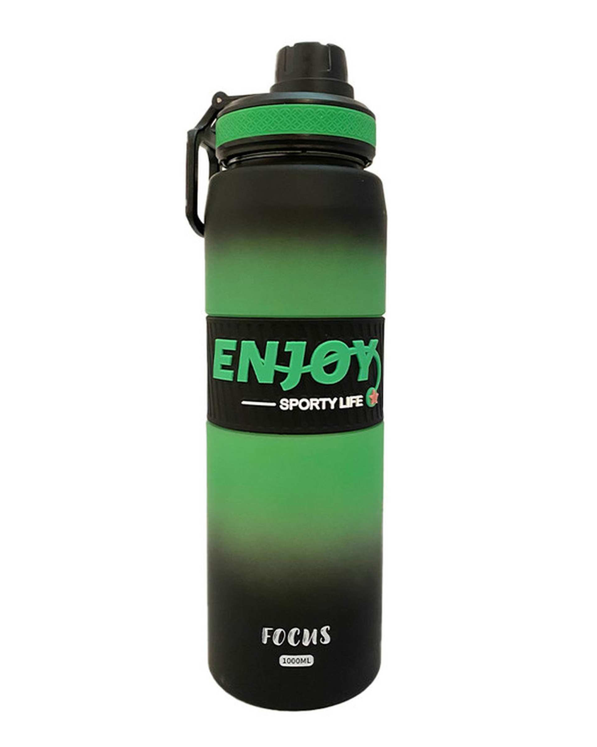 قمقمه ورزشی سبز مدل Enjoy گنجایش 1 لیتر کد 2025