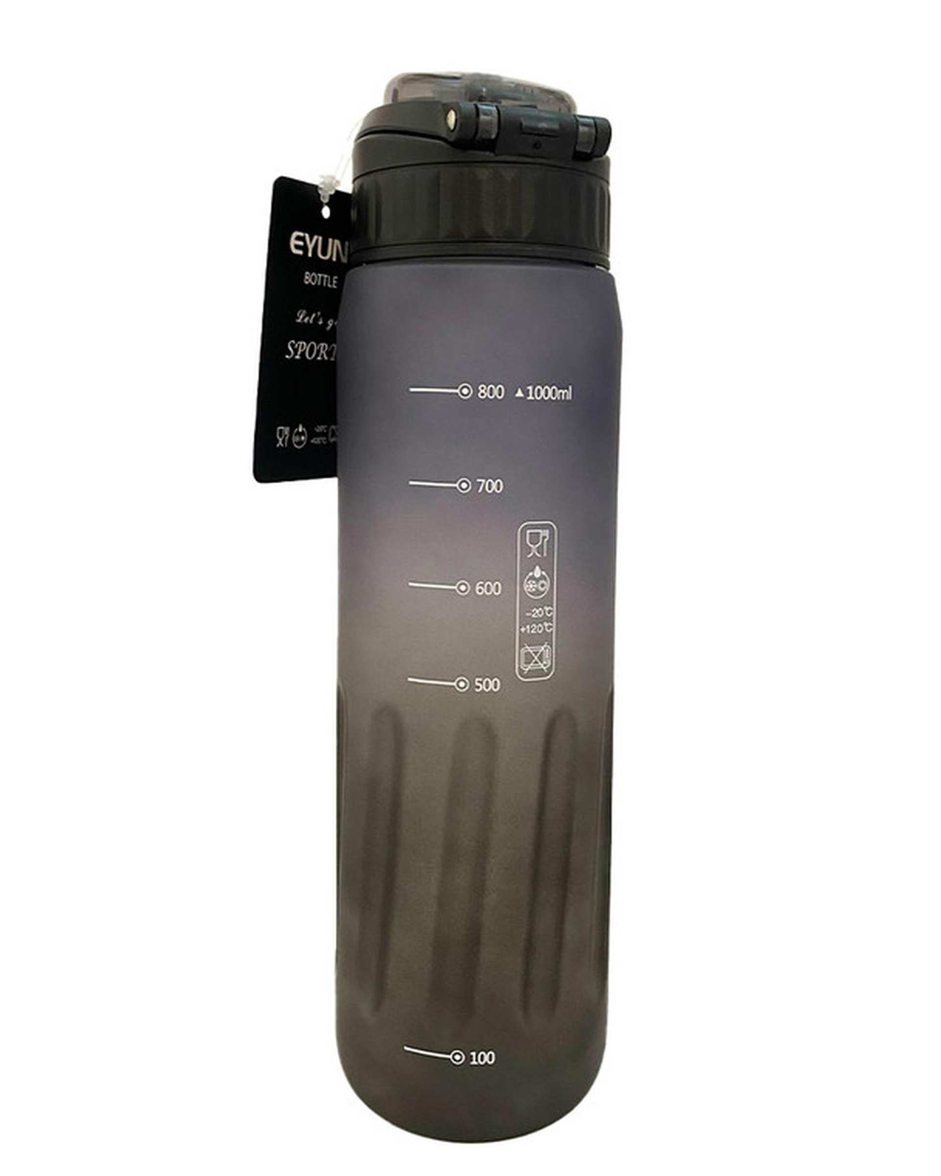 قمقمه ورزشی مشکی ایون مدل اسپرت گنجایش 1 لیتر کد 2025