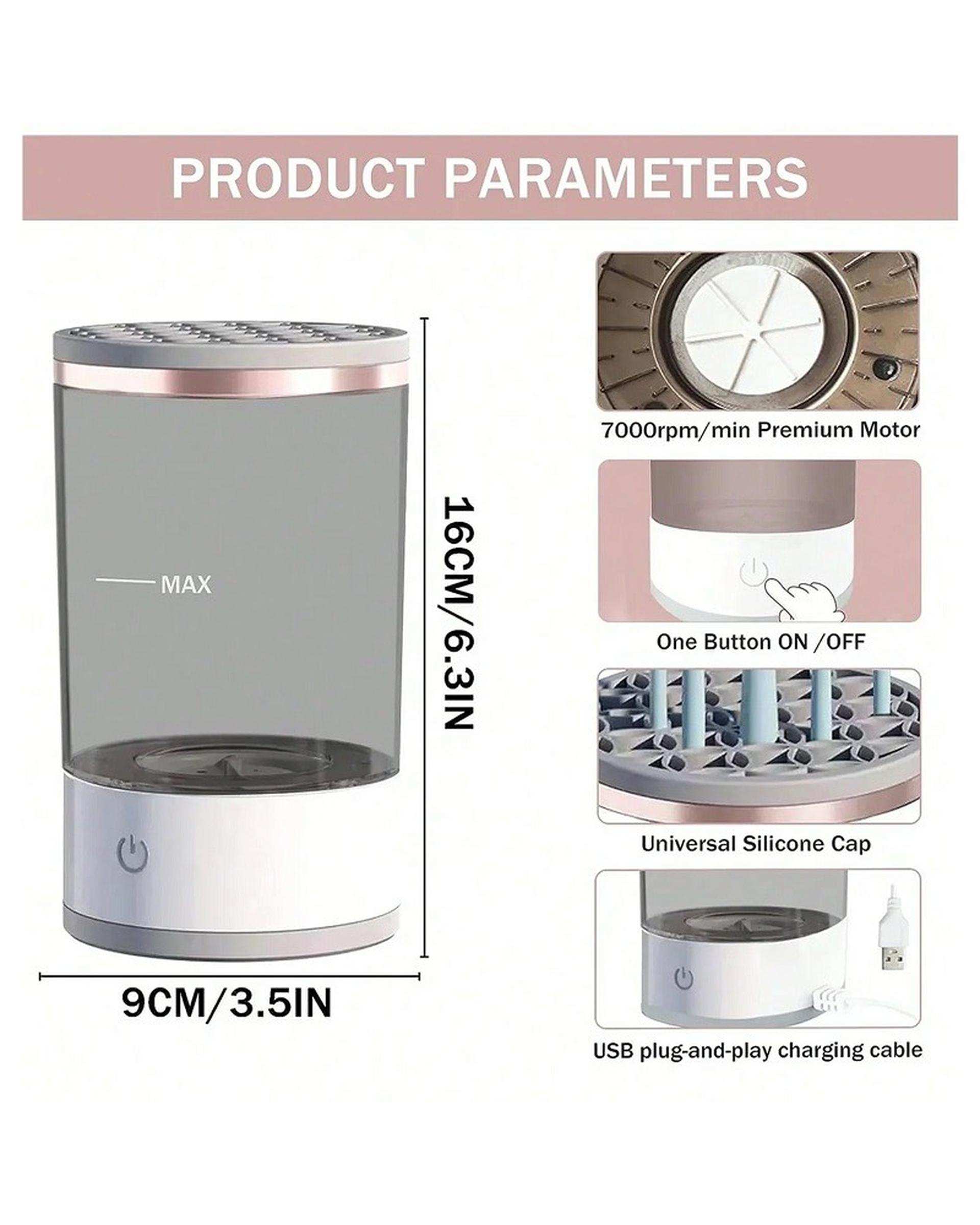 دستگاه شستشوی براش و پد آرایشی ارسال رنگ رندوم