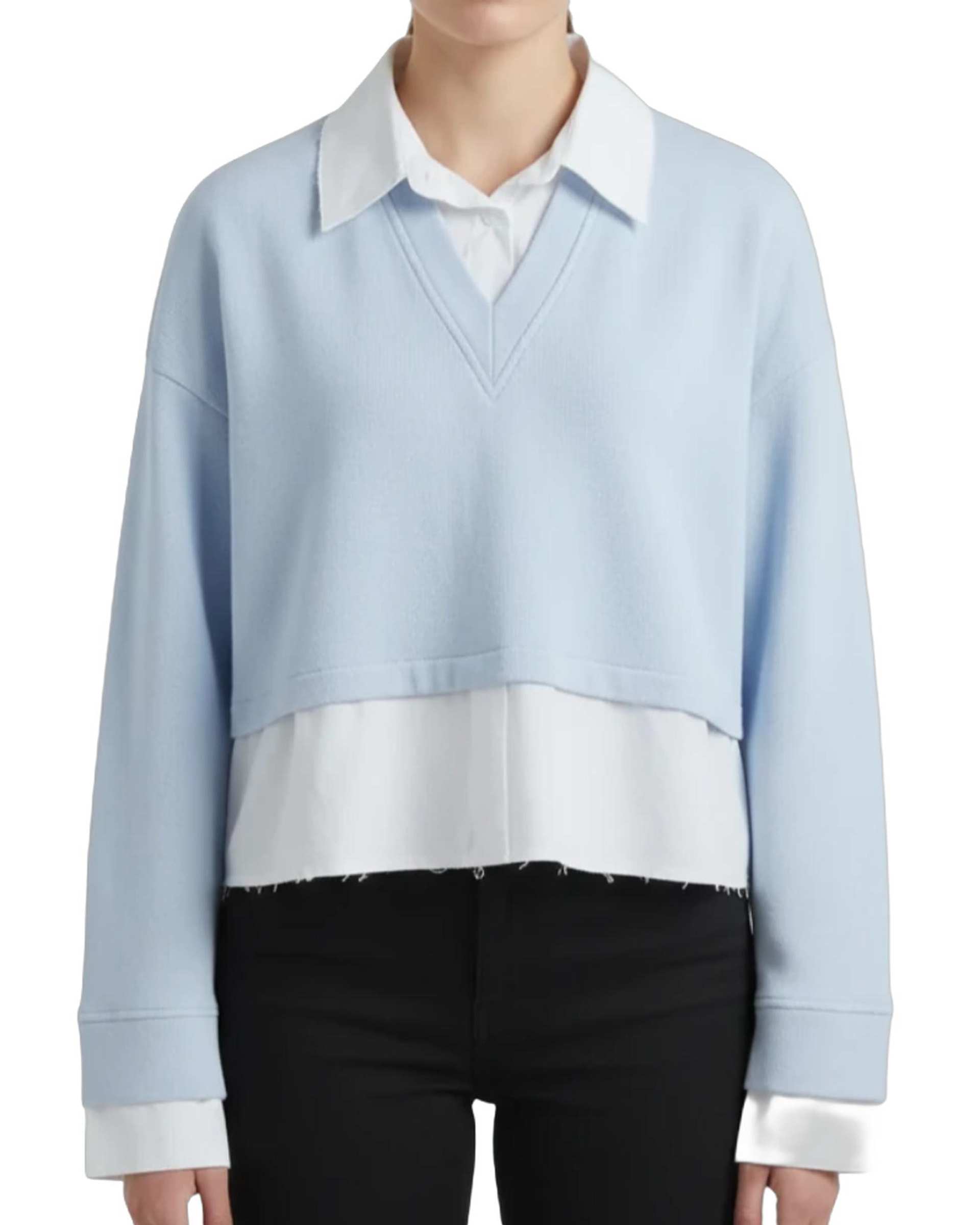 بلوز زنانه آبی روشن سرژه Serge کد 243108