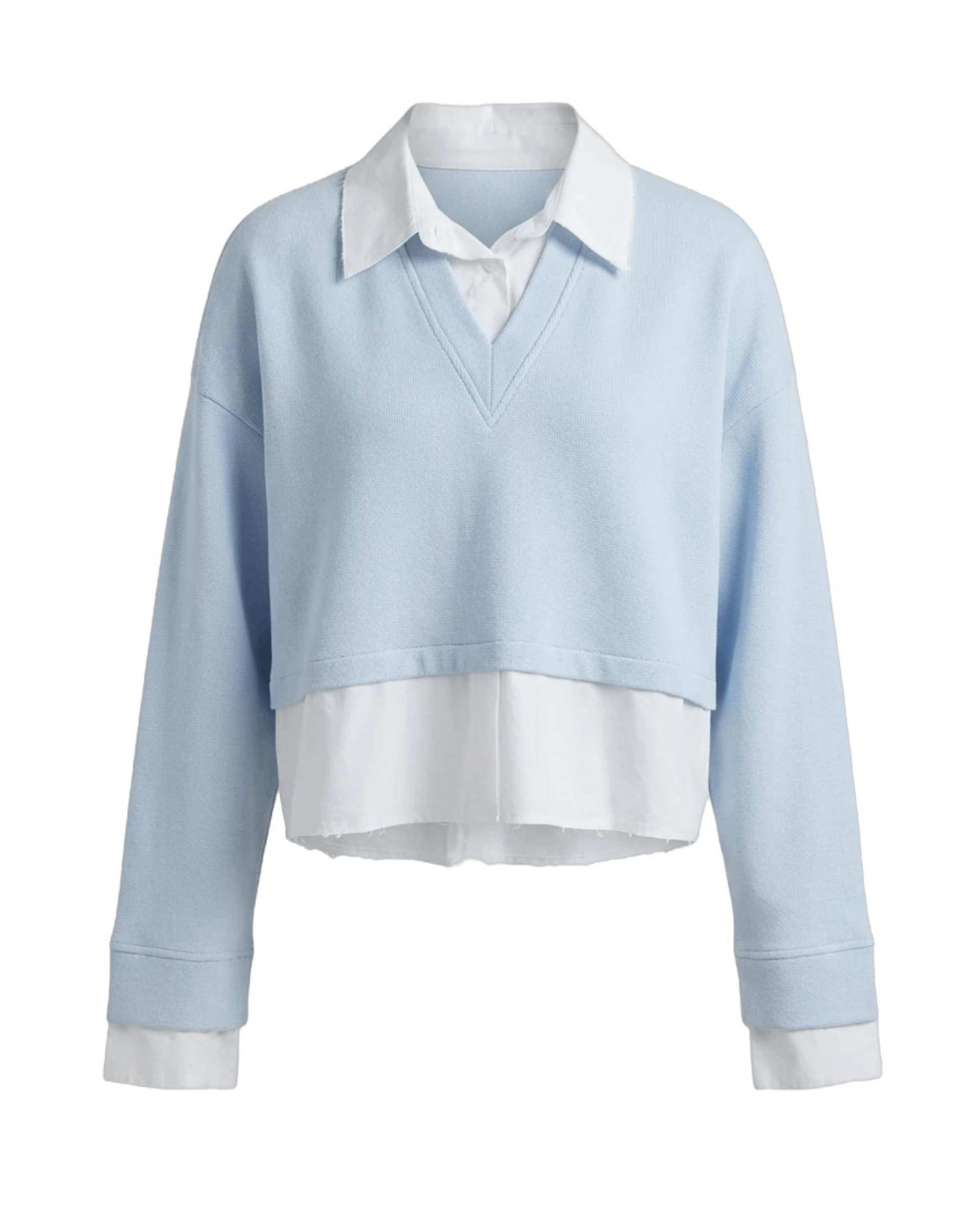 بلوز زنانه آبی روشن سرژه Serge کد 243108