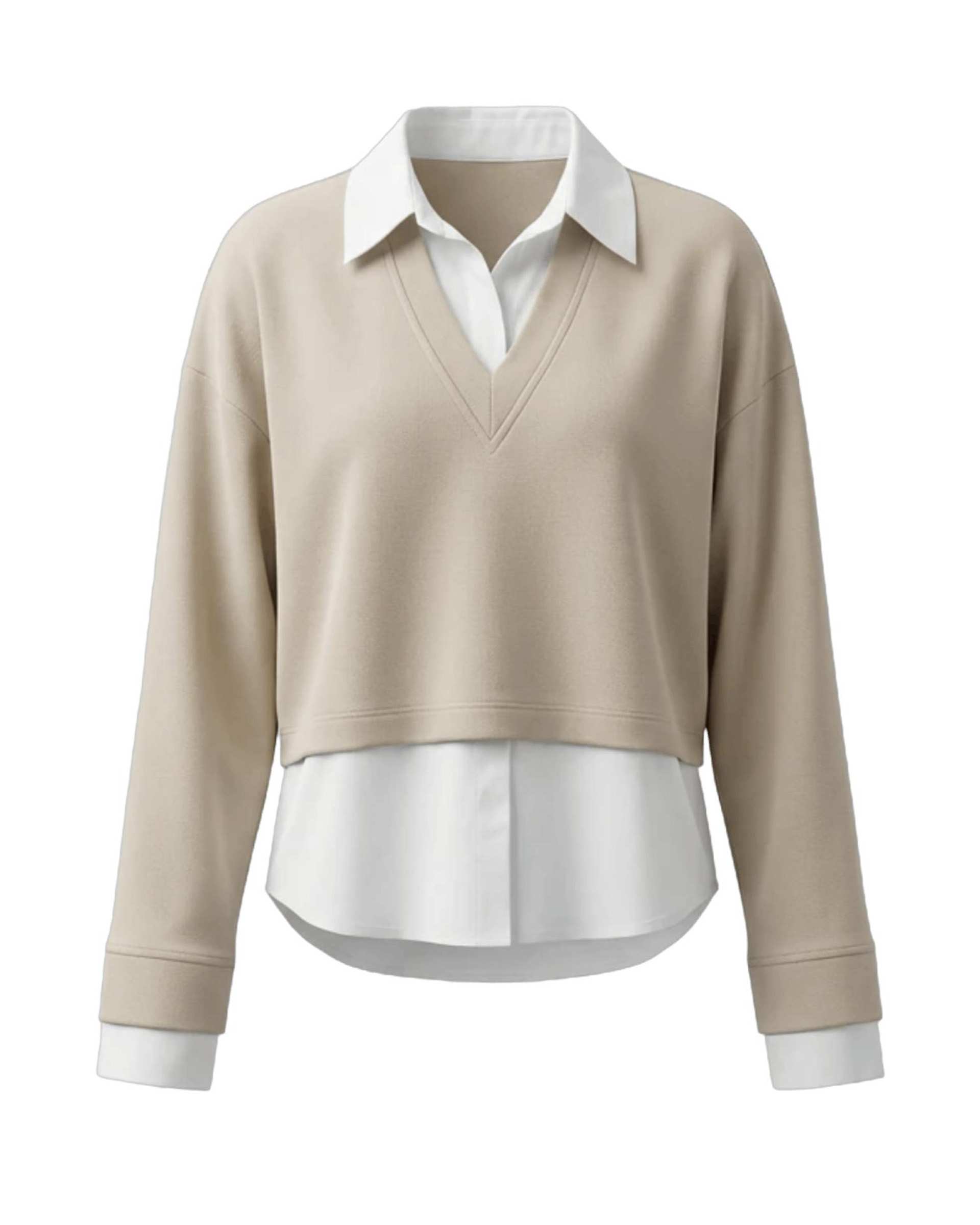 بلوز زنانه کرم روشن سرژه Serge کد 243108