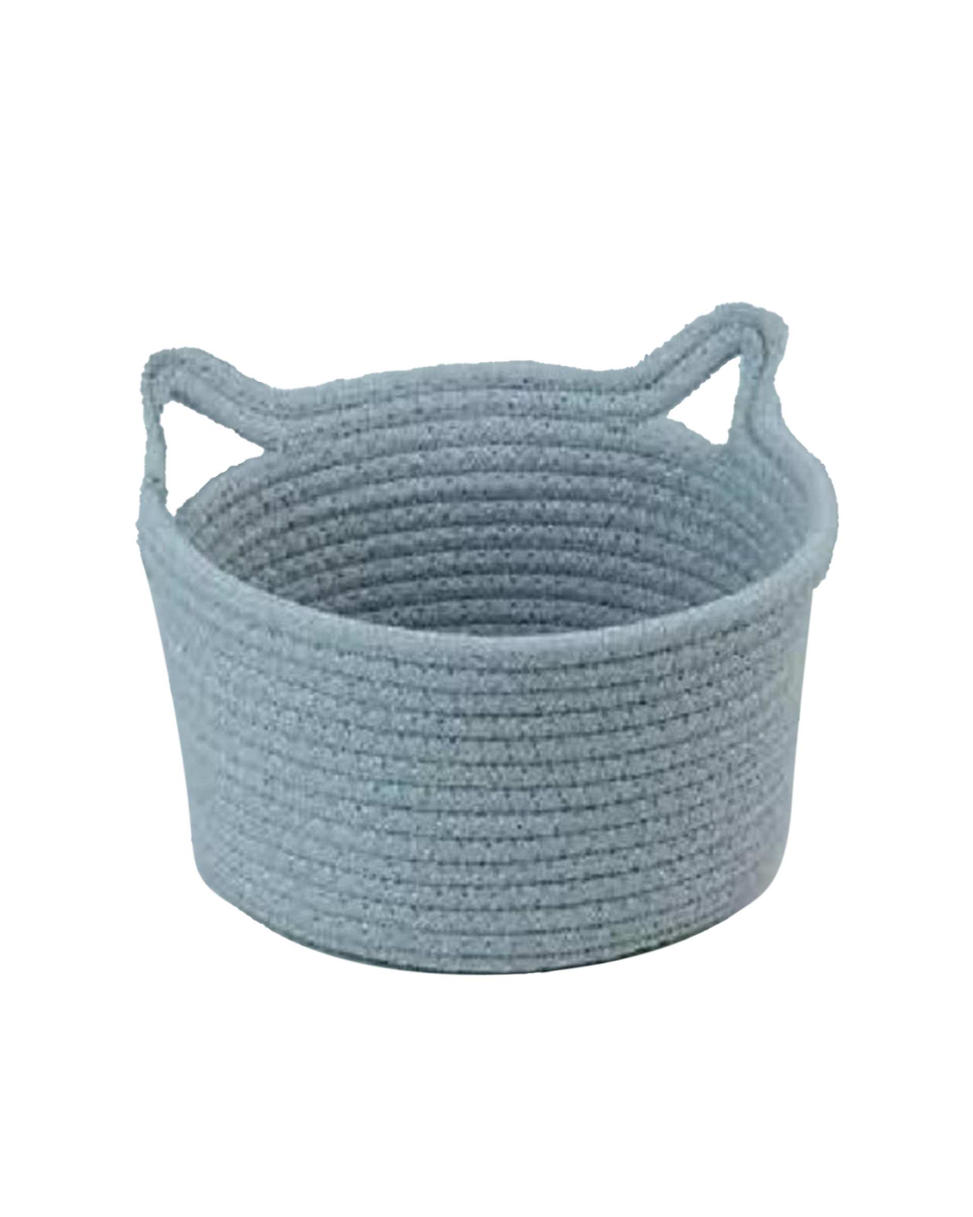 سبد کپو بافی طوسی روشن مدل cat