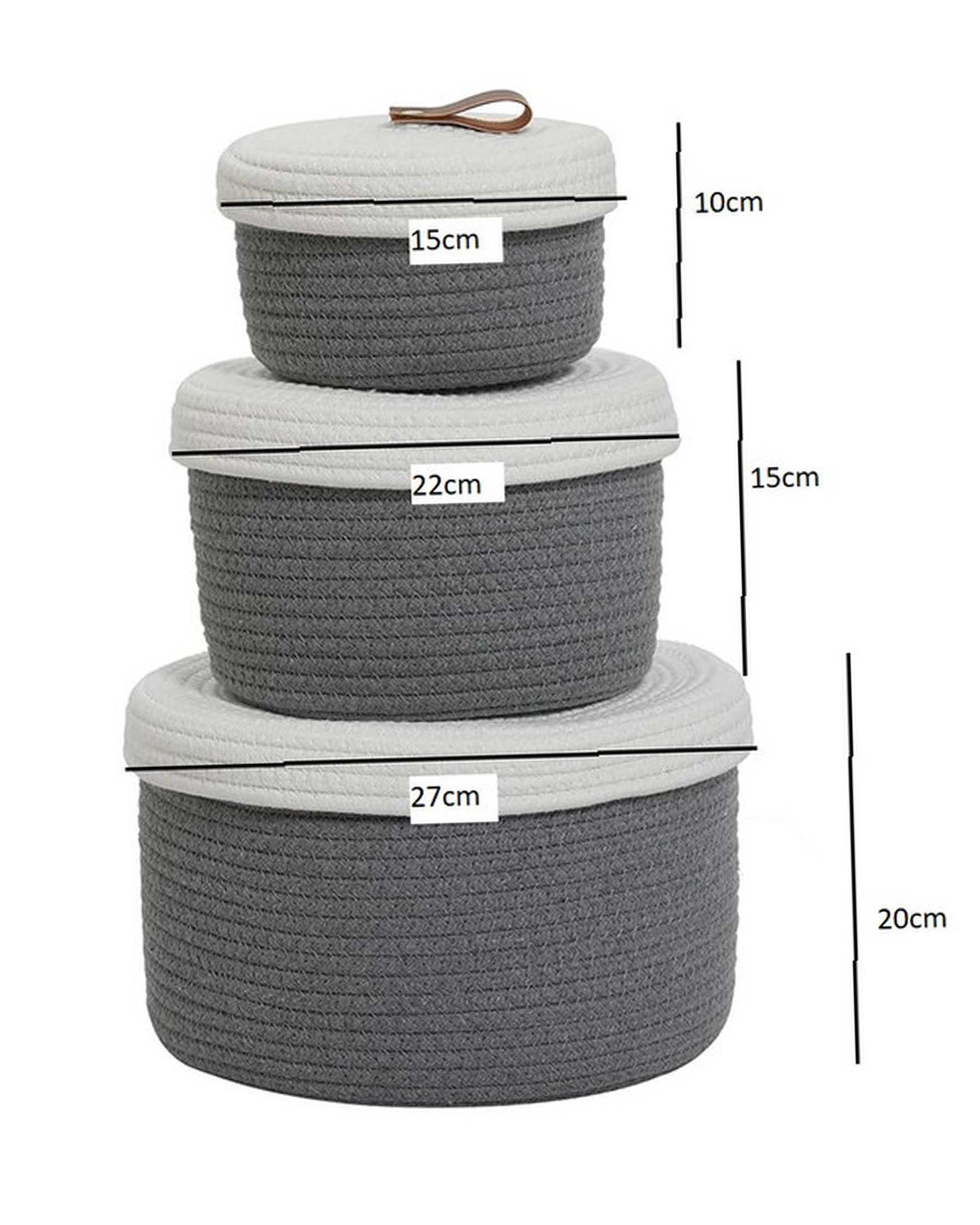 باکس نظم دهنده نوک مدادی و سفید مدل bx3 مجموعه 3 عددی