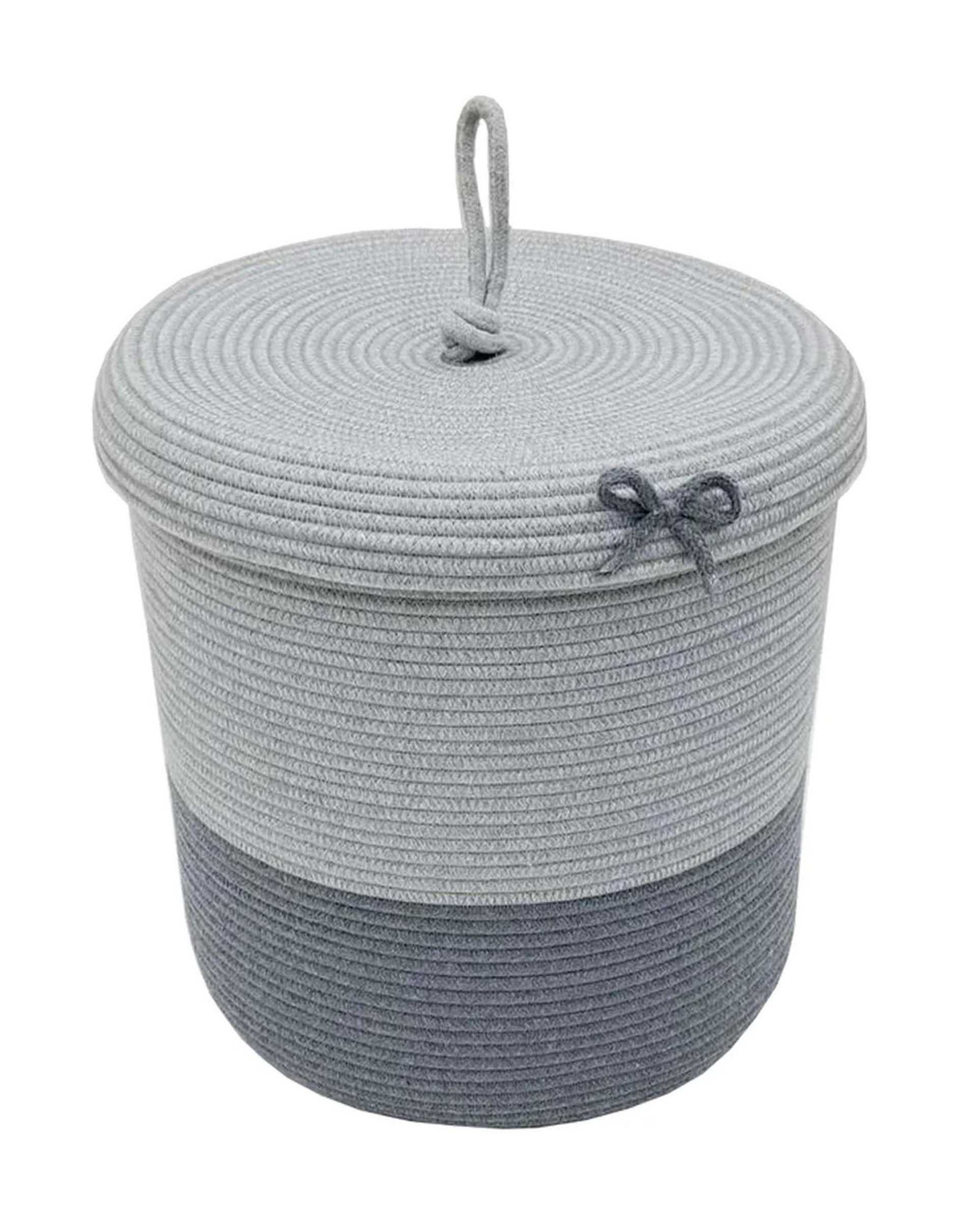 سبد لباس نوک مدادی و طوسی مدل پاپیون 1