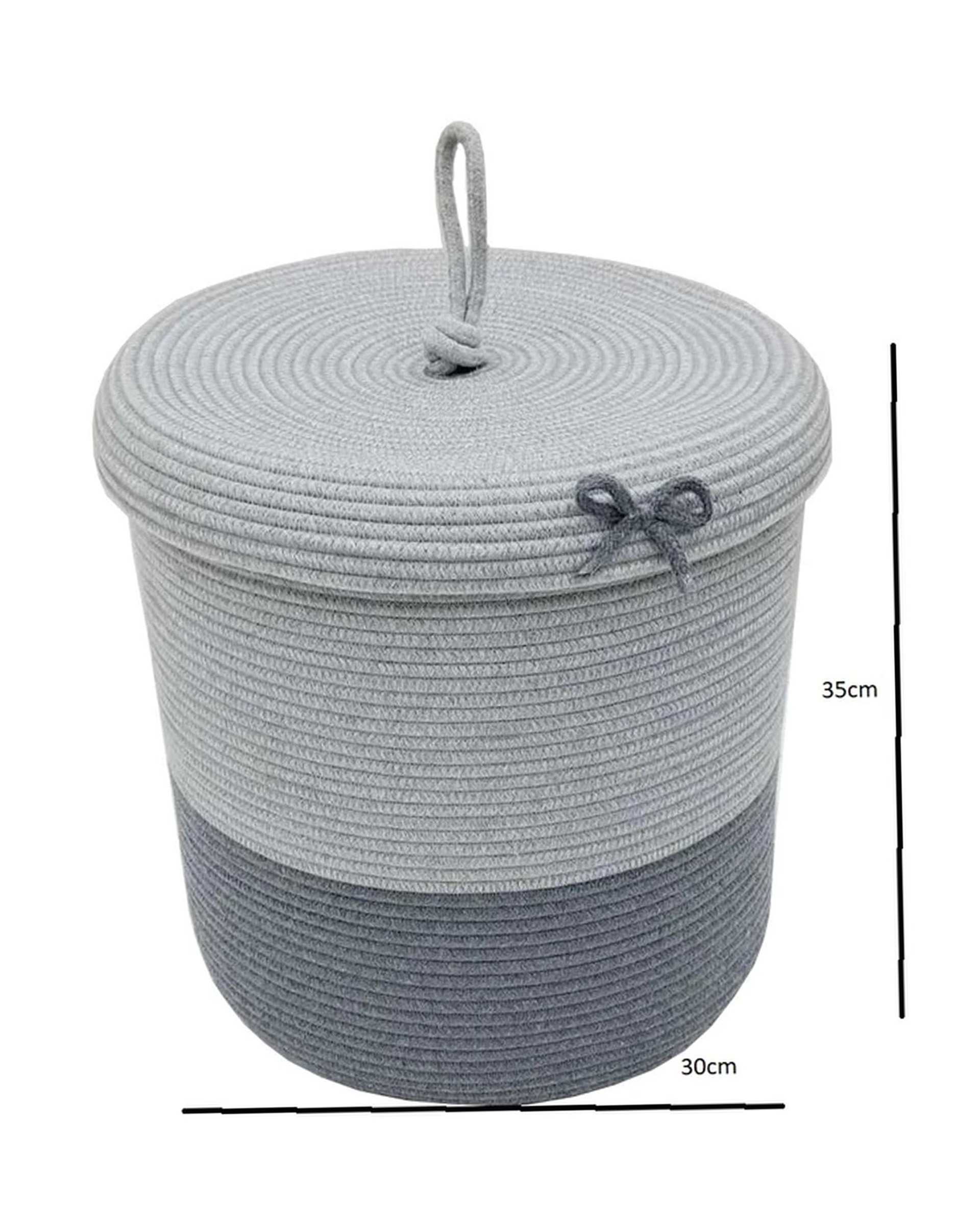 سبد لباس نوک مدادی و طوسی مدل پاپیون 1