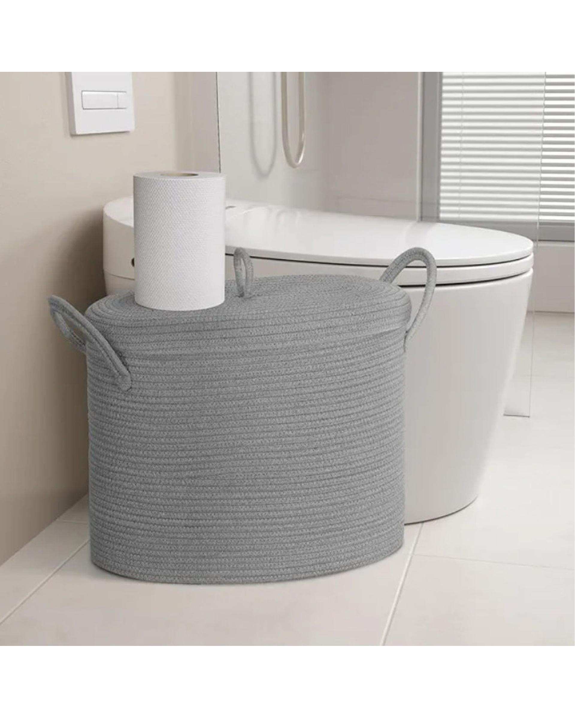 سبد نگهدارنده دستمال کاغذی طوسی روشن مدل D9