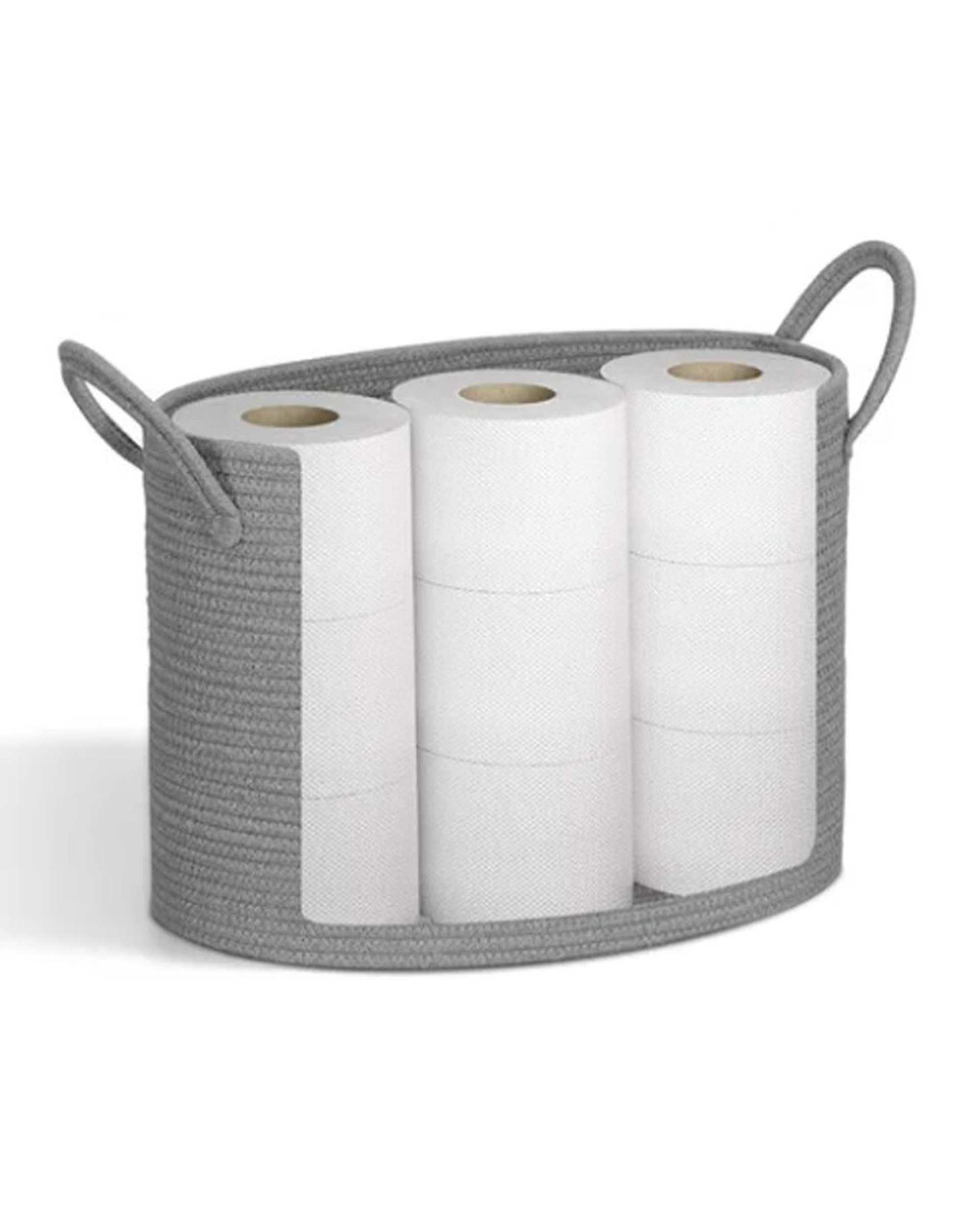 سبد نگهدارنده دستمال کاغذی طوسی روشن مدل D9