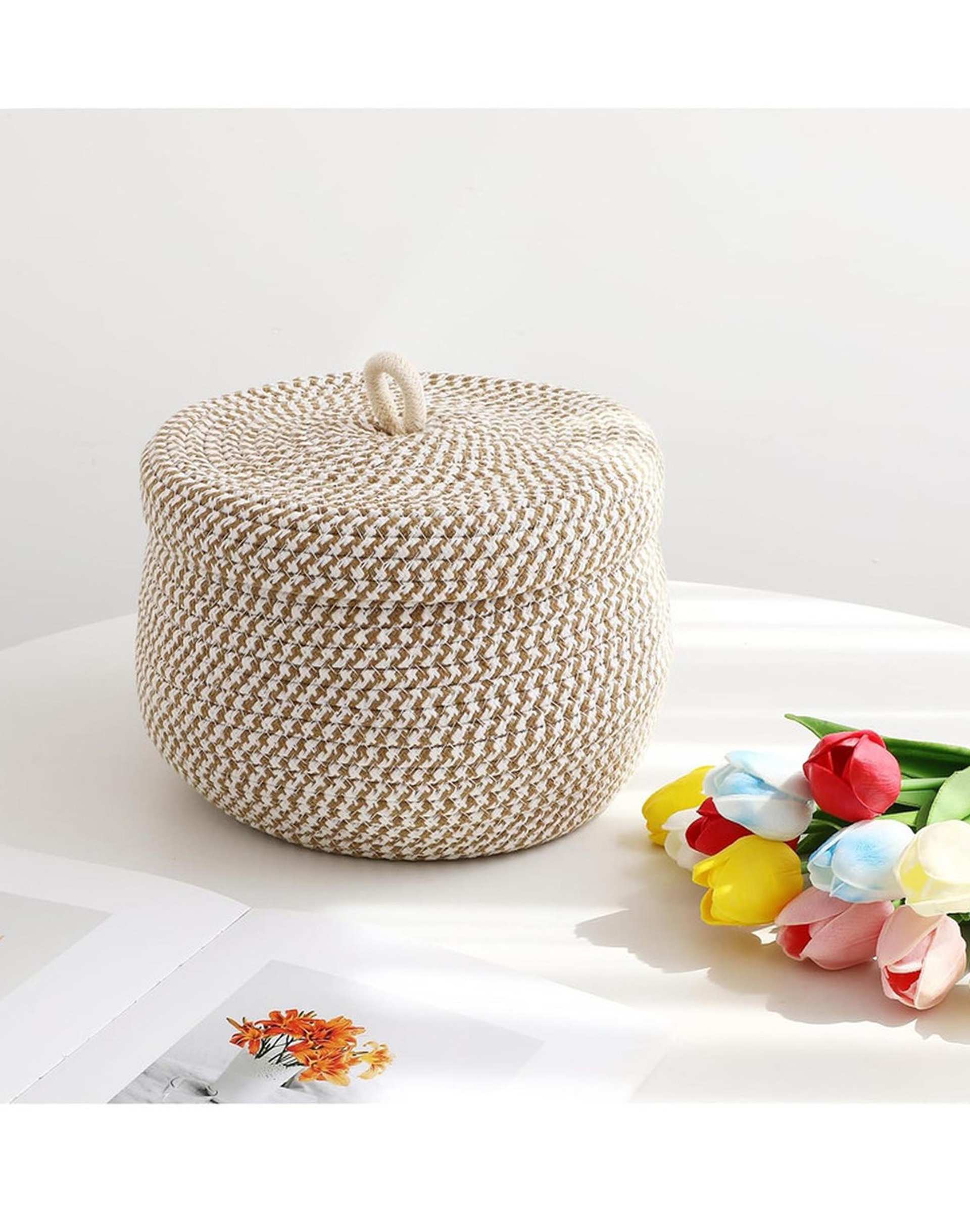 سبد کپو بافی مدل زبرا