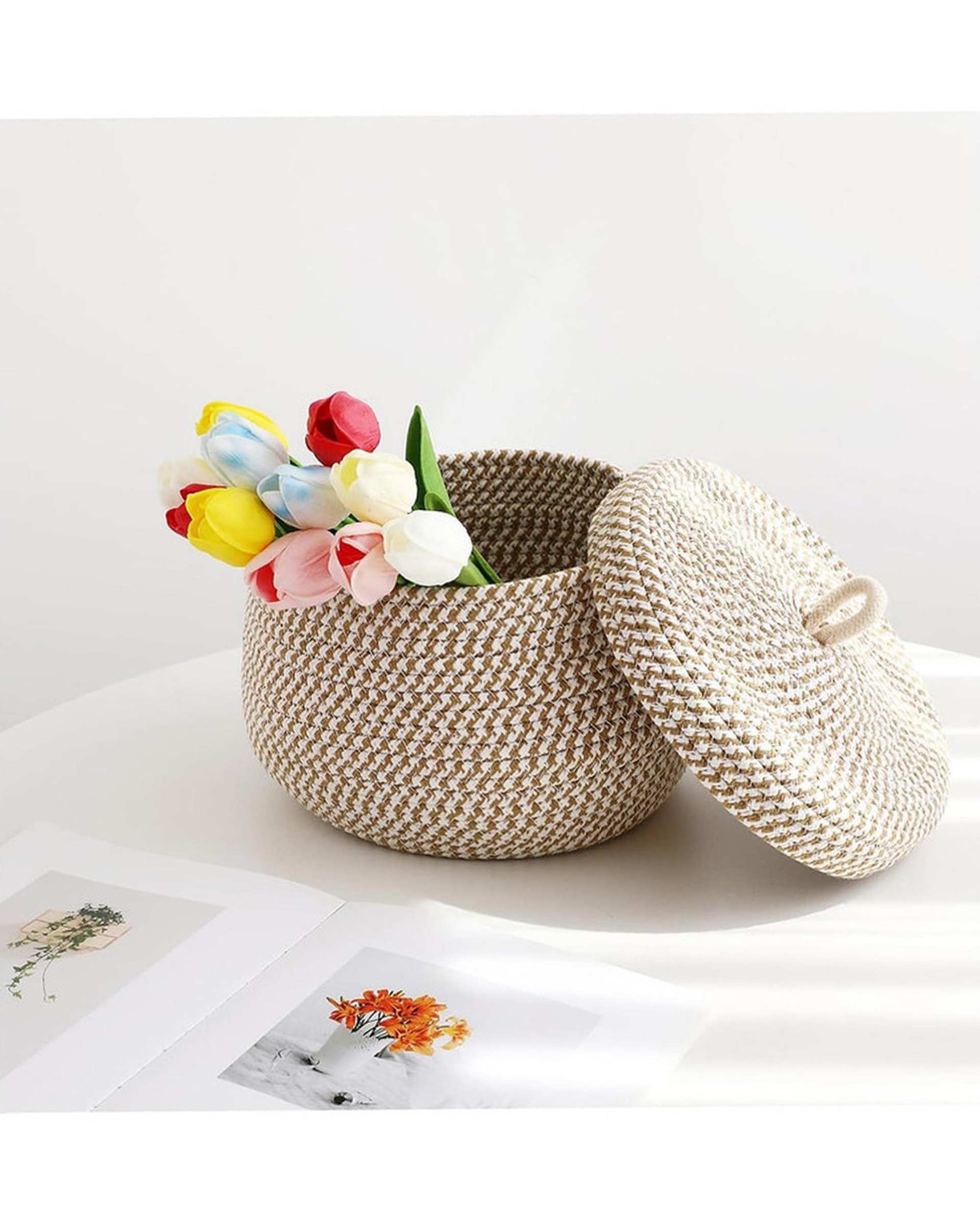 سبد کپو بافی مدل زبرا