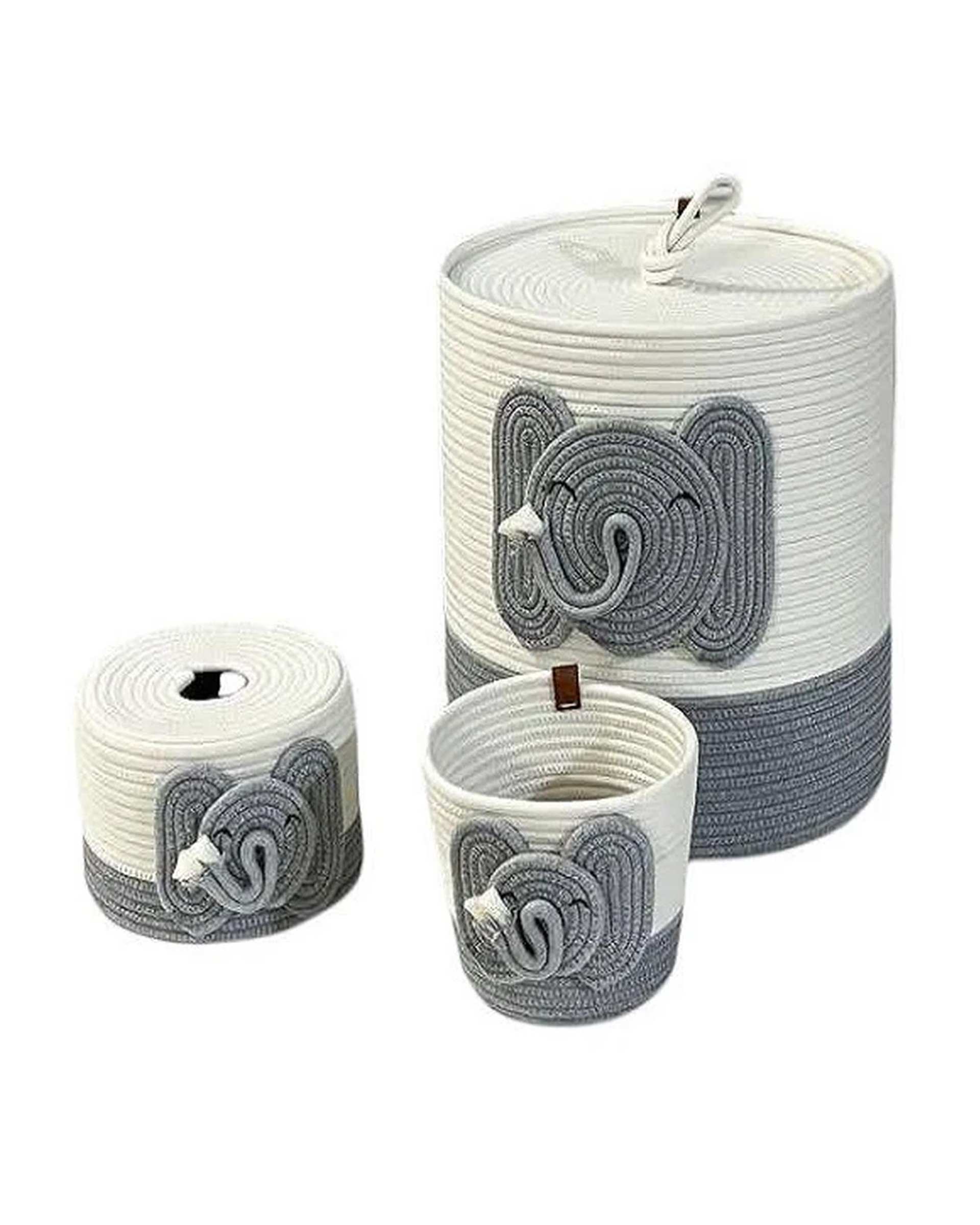 ست سبد وسایل کودک مدل فیل مجموعه 3 عددی